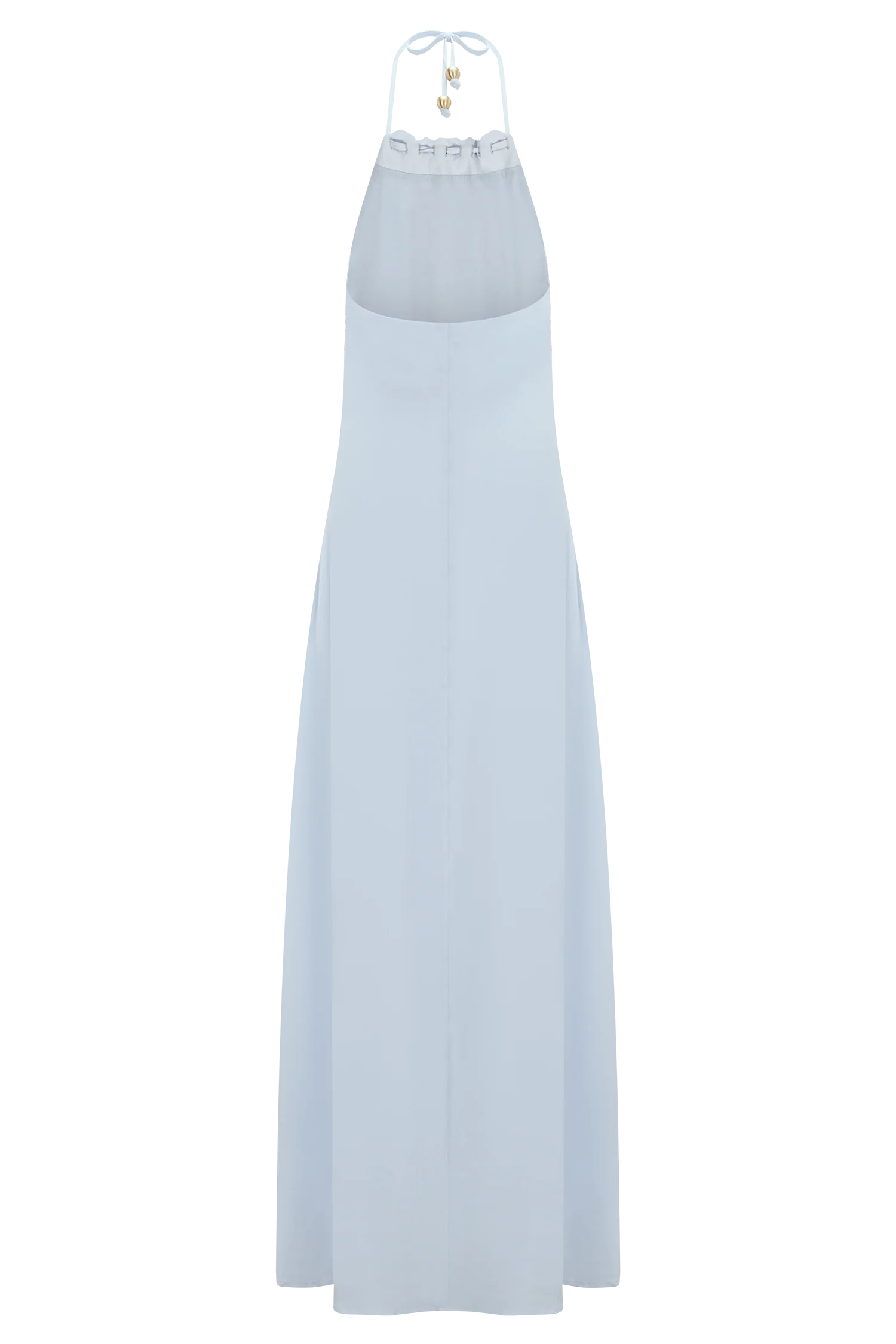 Abeda Cotton Maxi Dress With Hardware - Pale Blue - Image 7