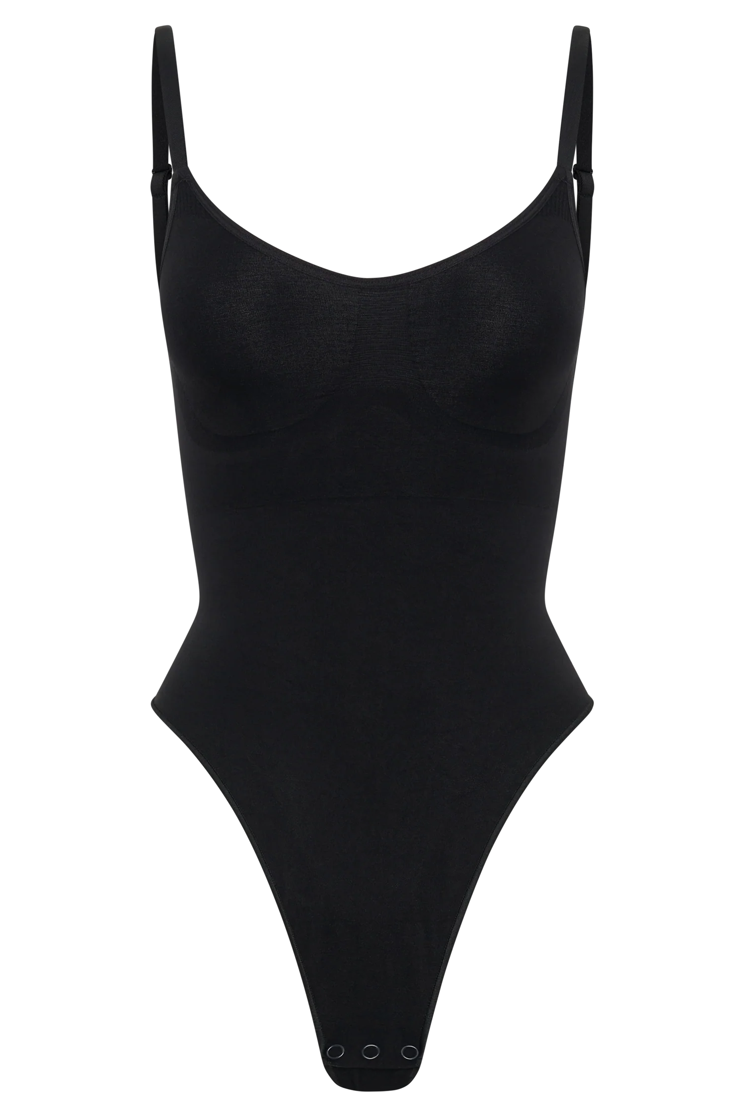 Alyssa Backless Shapewear Bodysuit - Black - Image 11