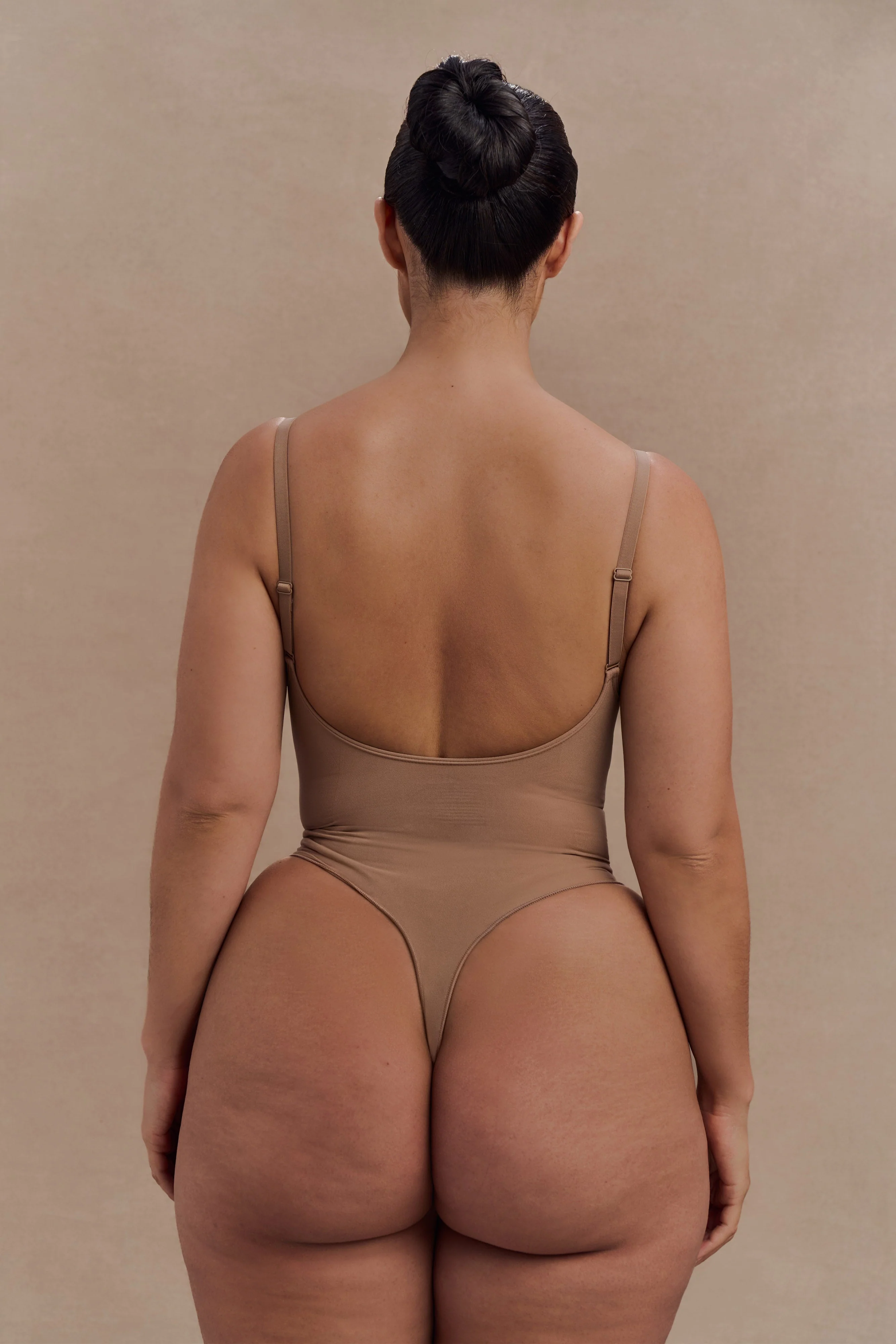 Alyssa Backless Shapewear Bodysuit - Latte - Image 2