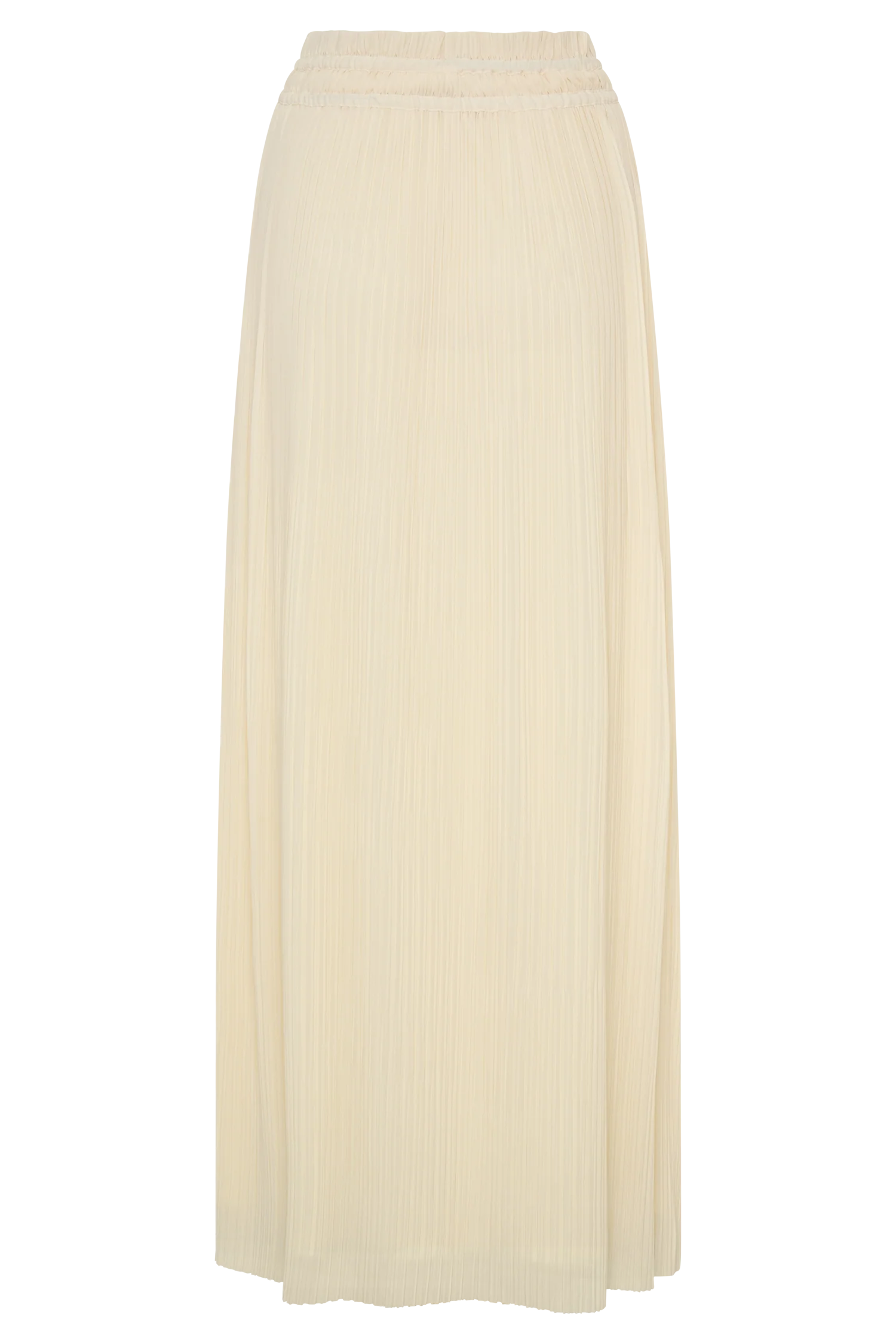 Amaris Gathered Plisse Maxi Skirt - Lemon - Image 8