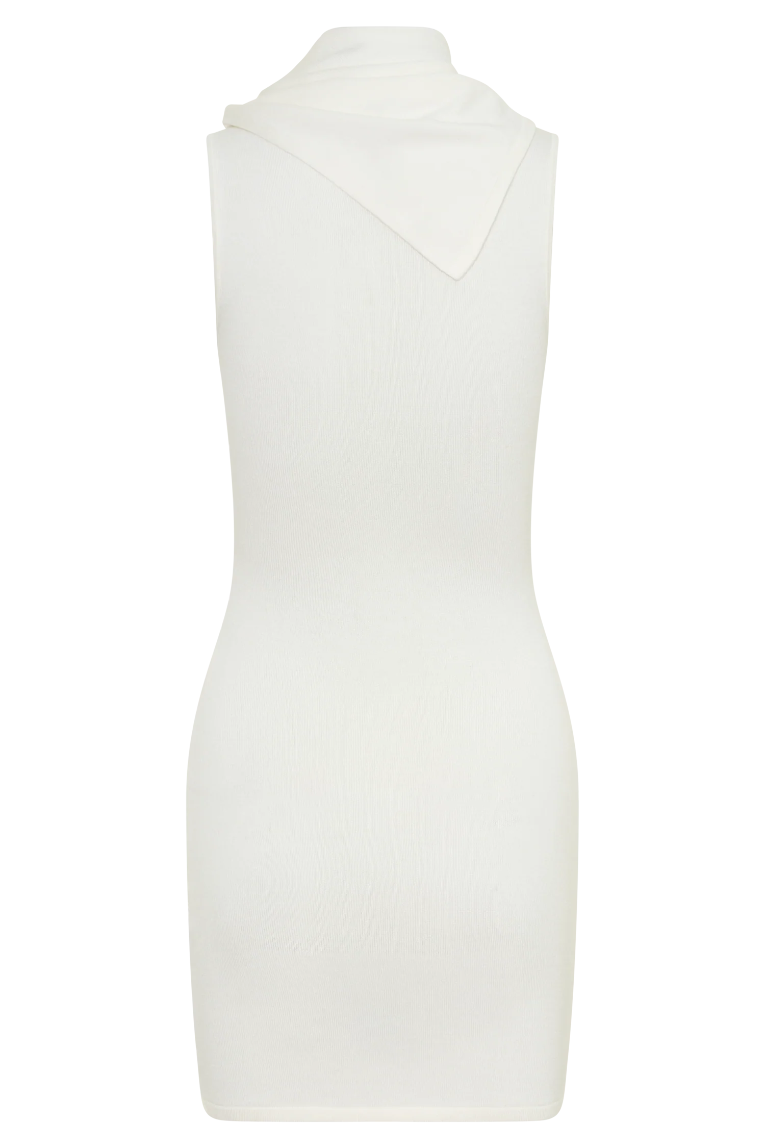 Amilee Scarf Knit Mini Dress - Ivory - Image 8
