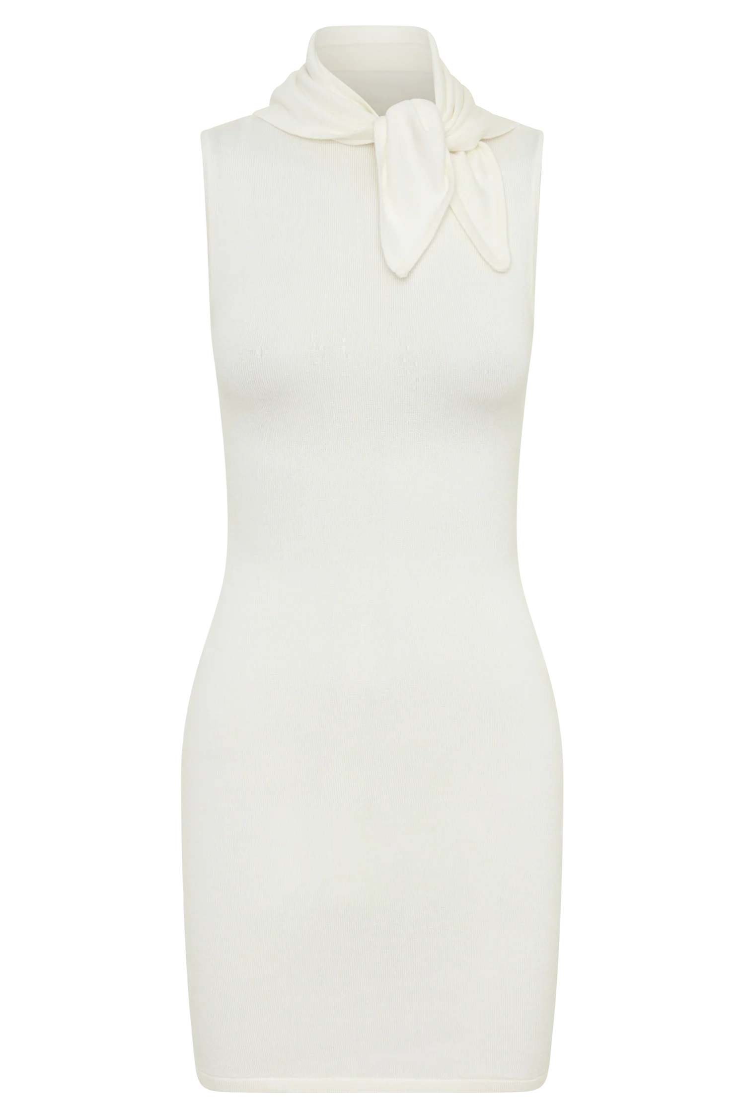 Amilee Scarf Knit Mini Dress - Ivory - Image 9