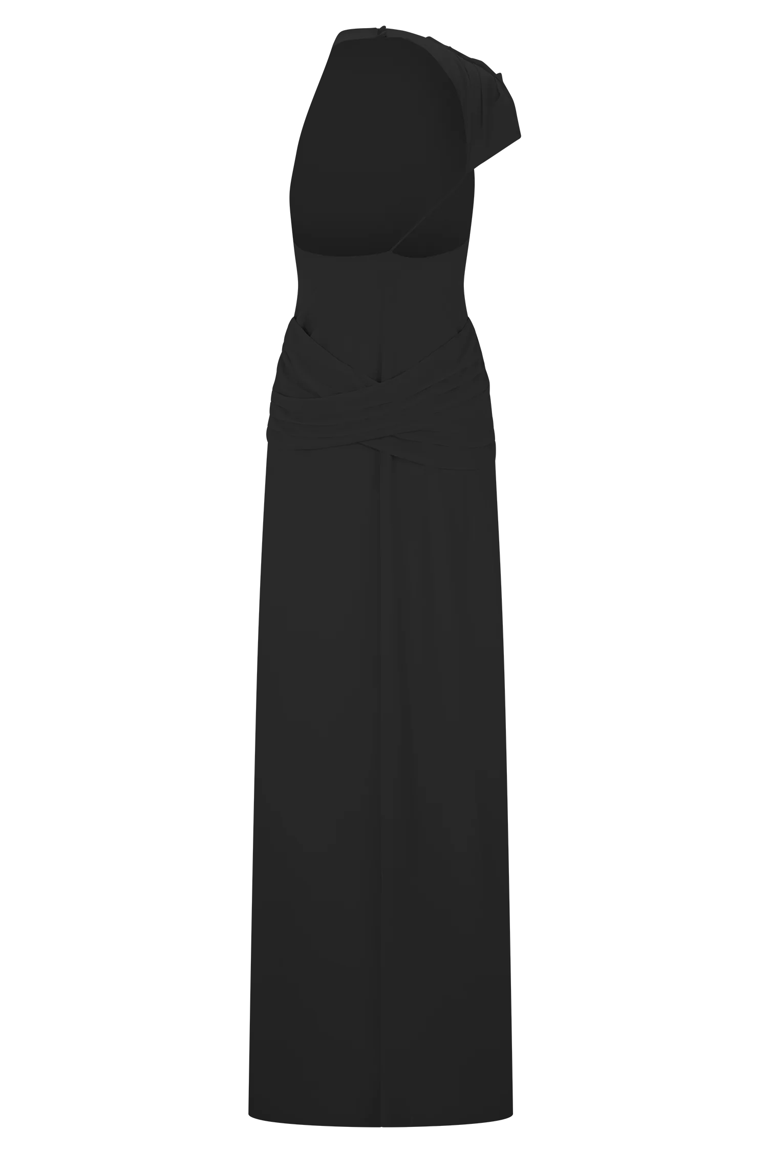 Analia Chiffon Maxi Dress - Black - Image 7