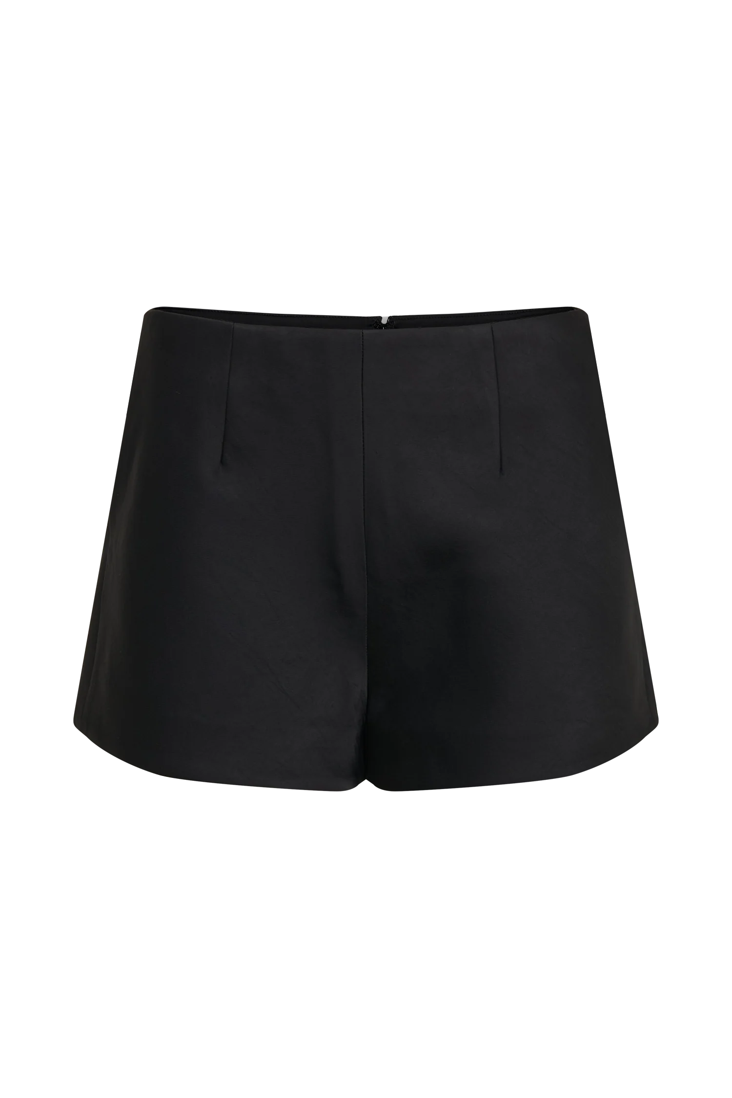 Anne Satin Mini Short - Black - Image 12
