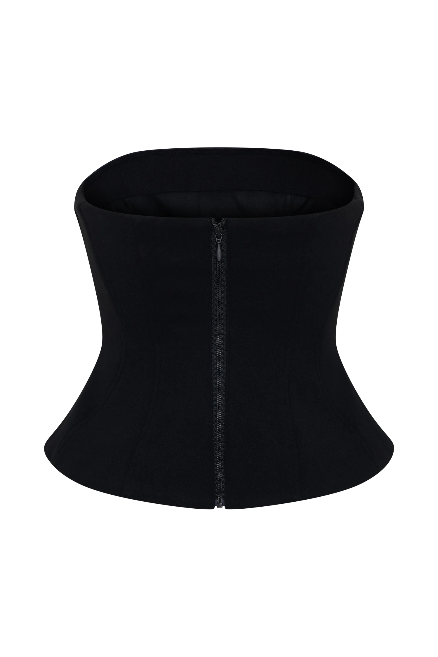 Arla Button Up Corset Top - Black - Image 8