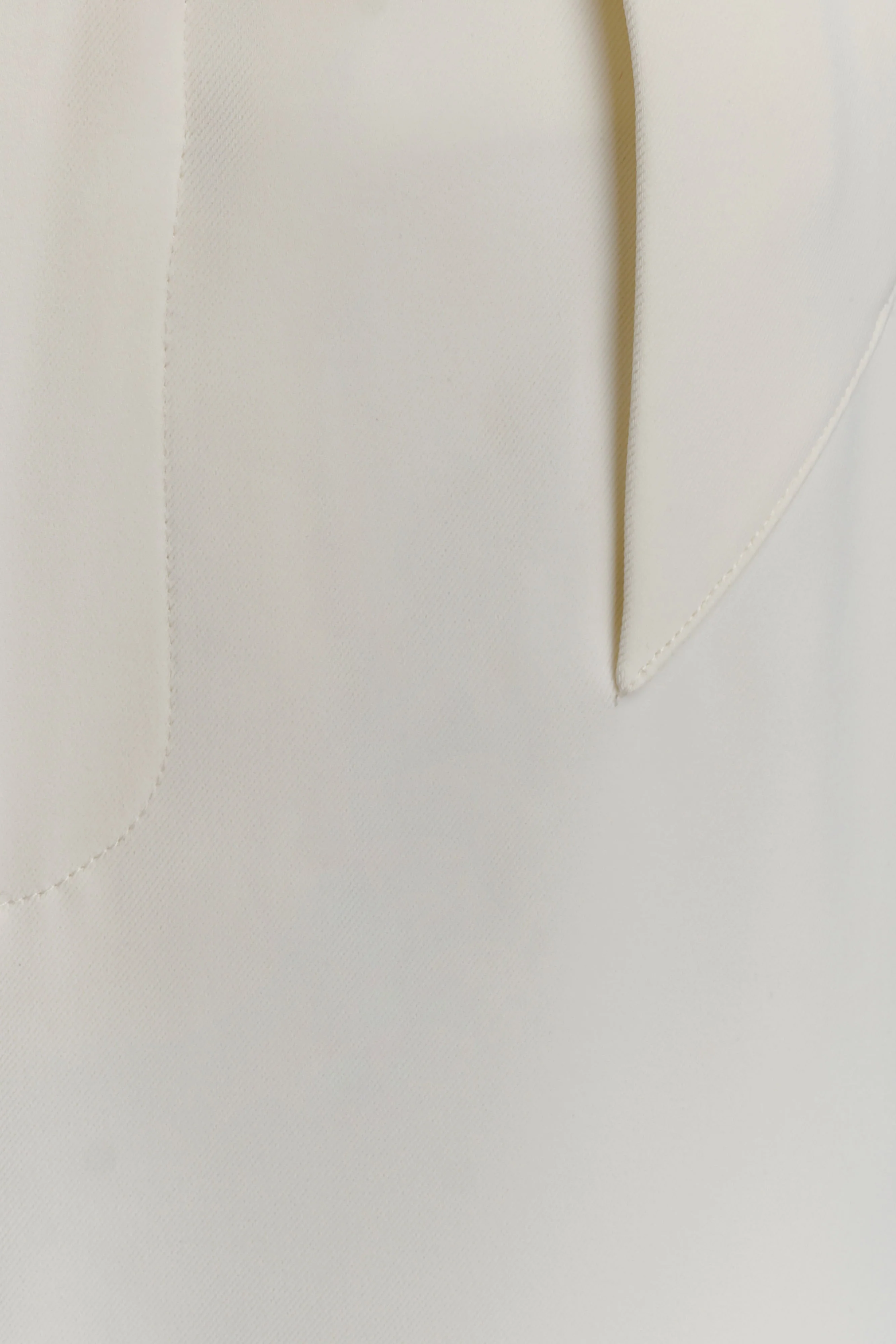 Arlo Wide Leg Suiting Trouser - Ivory - Image 9