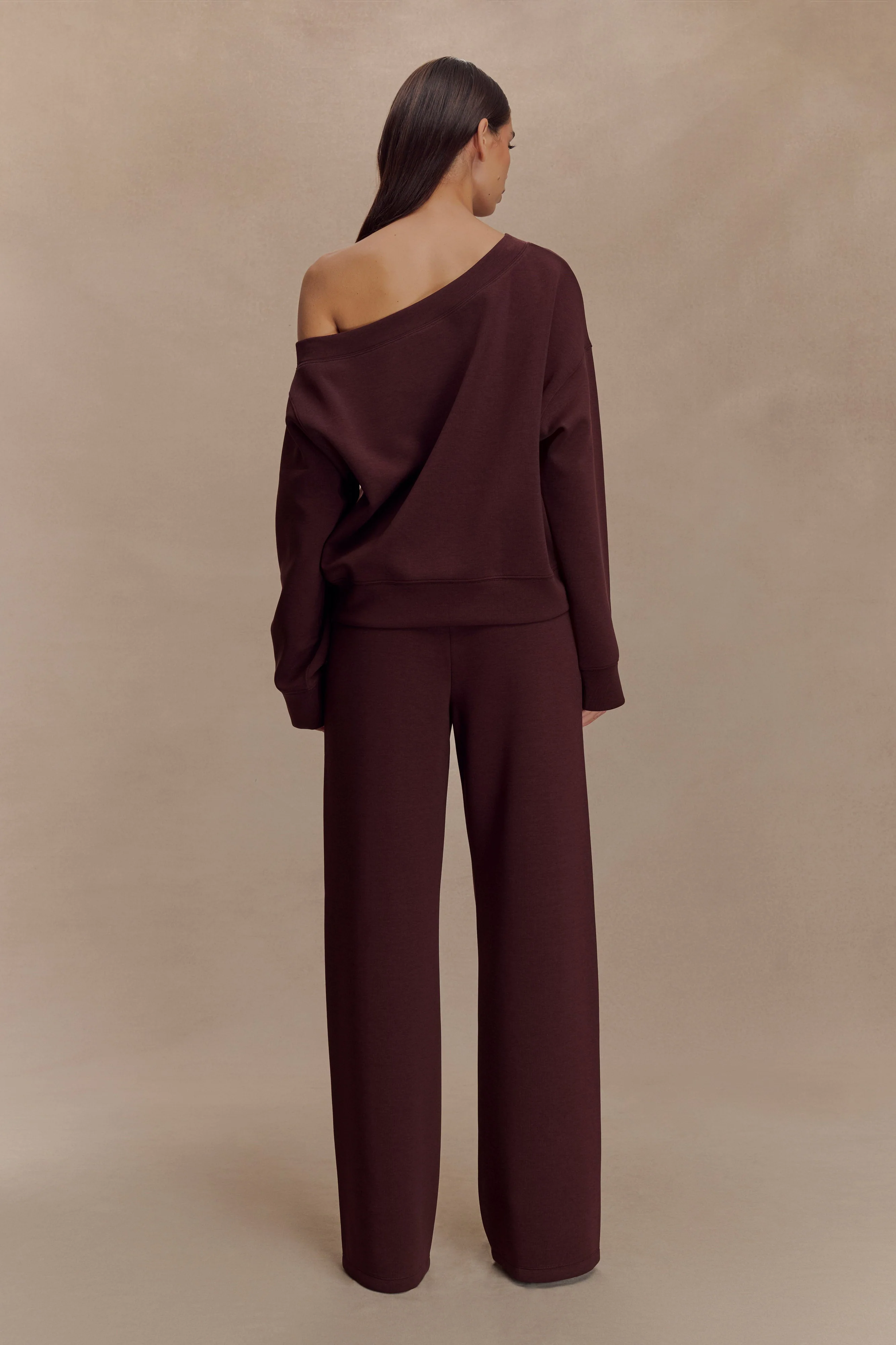 August Straight Leg Jogger - Chocolate - Image 5