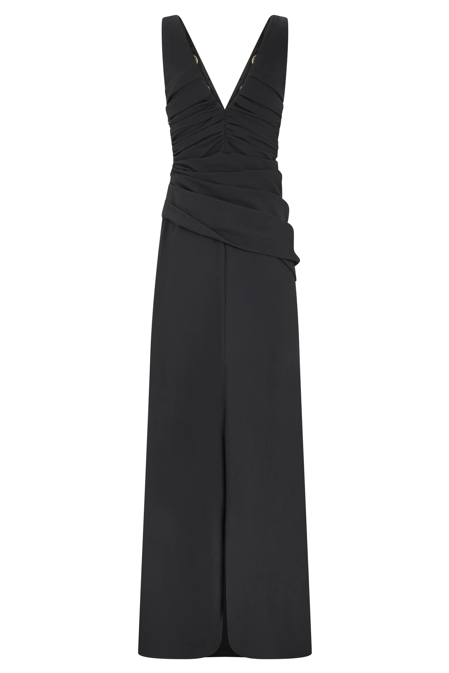 Axton Low Neck Maxi Dress - Black - Image 6