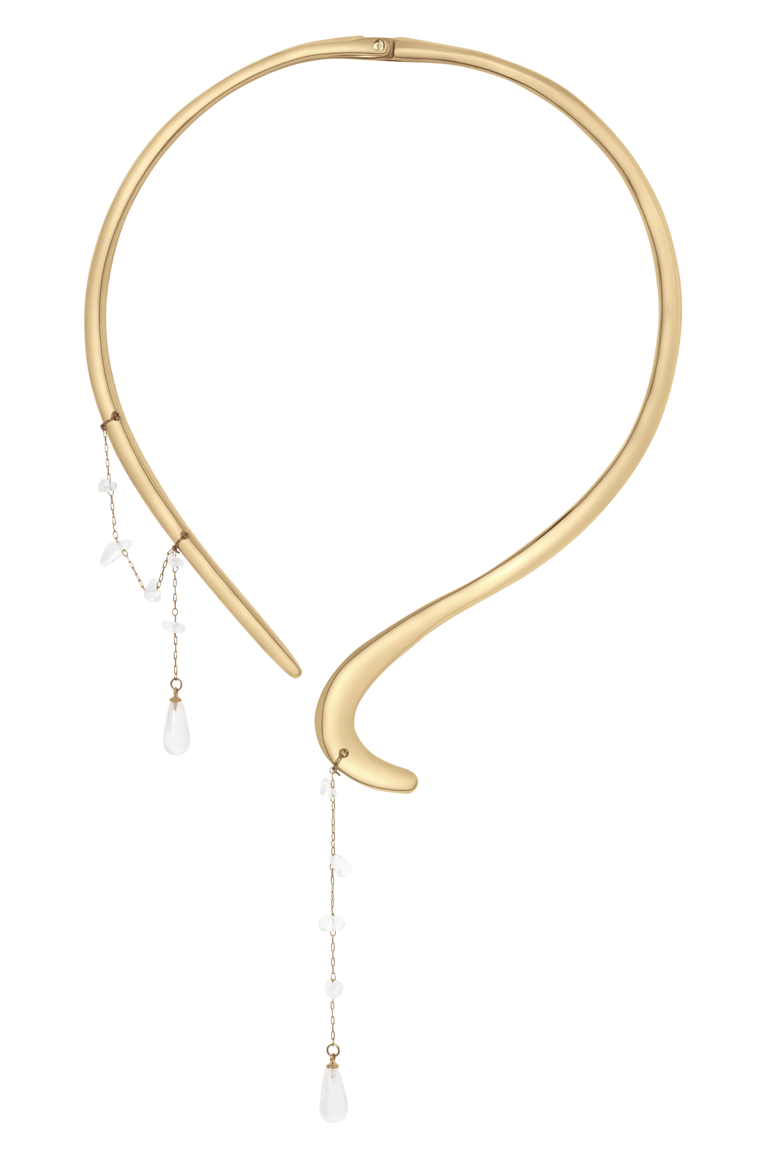Azura Teardrop Necklace - Gold - Image 4