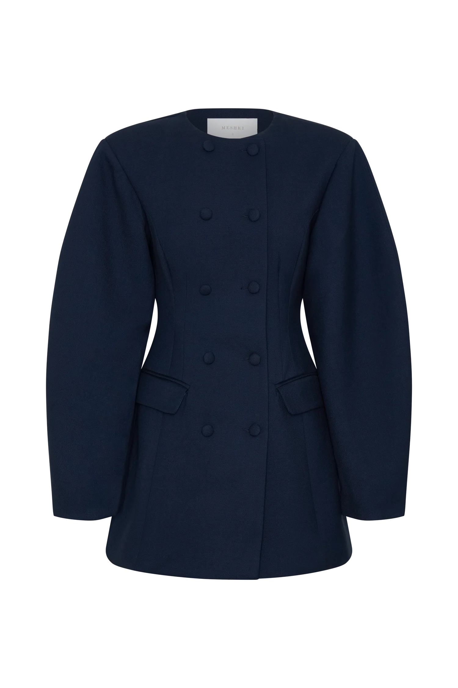 Beatrice Blazer Mini Dress - Navy - Image 9