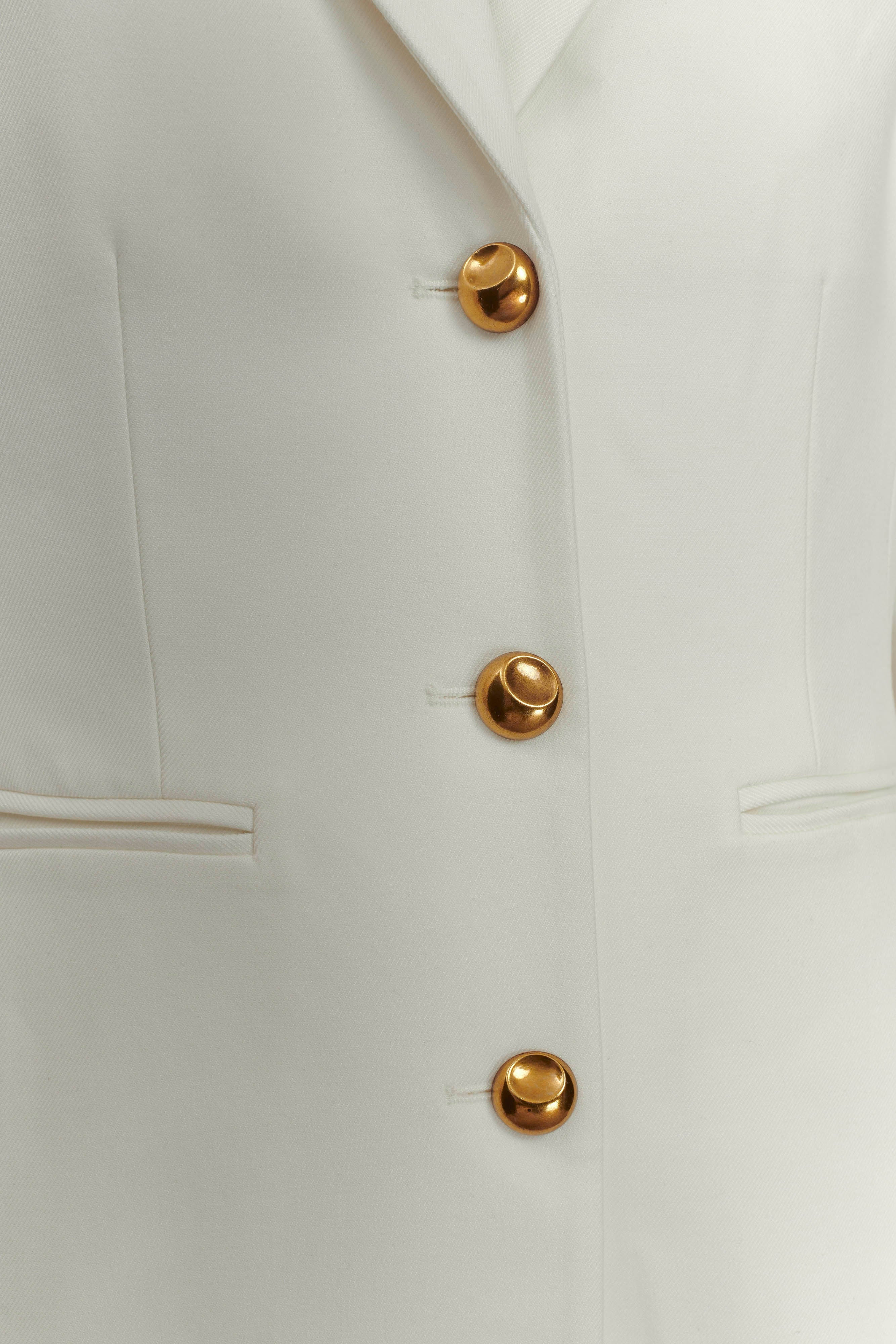 Bellamy Cinched Blazer - Ivory - Image 10