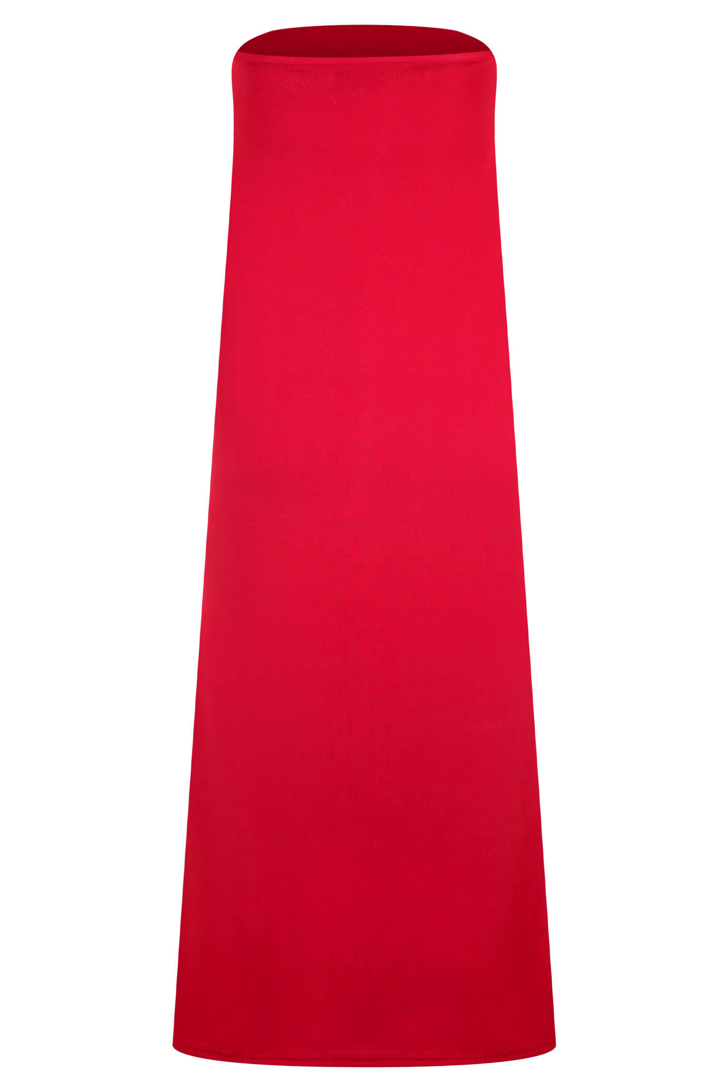 Bruna Slinky Fishtail Maxi Skirt - Red - Image 6