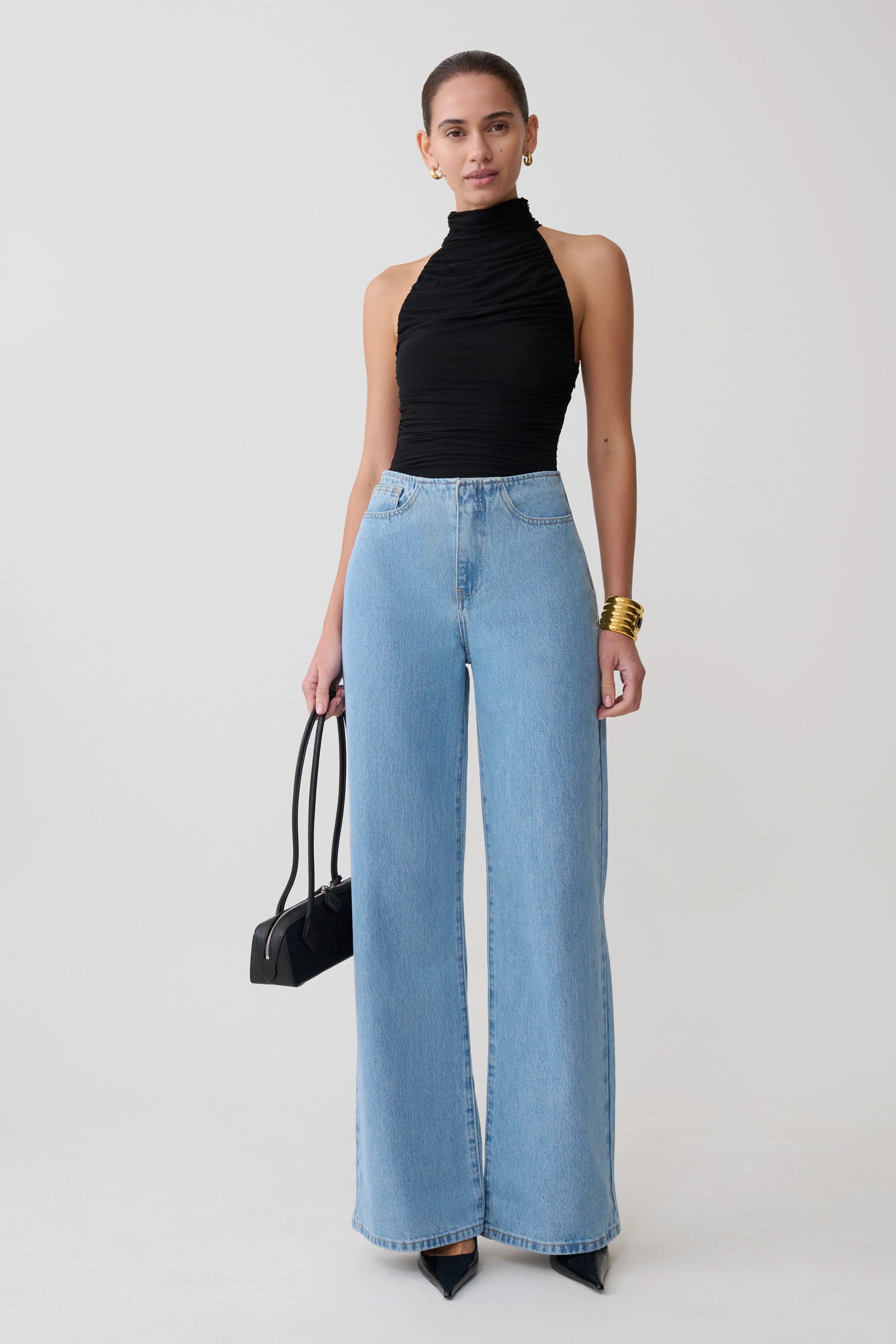 Caitlin Mid Rise Denim Jeans - Classic Blue - Image 6