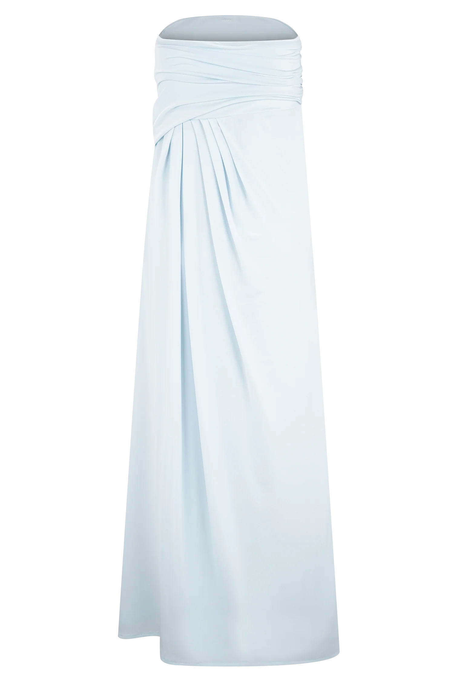 Calandra Slinky Maxi Skirt - Pale Blue - Image 6