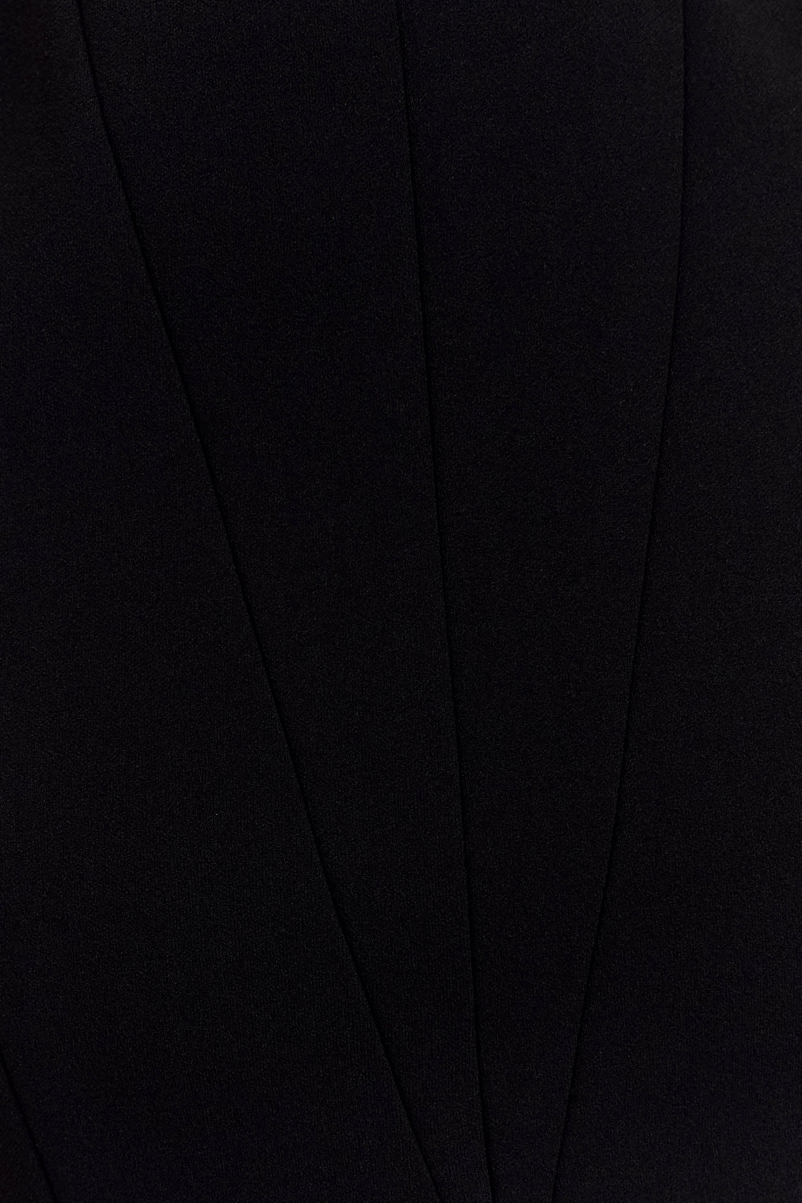 Callista Crepe A-Line Midi Dress - Black - Image 6