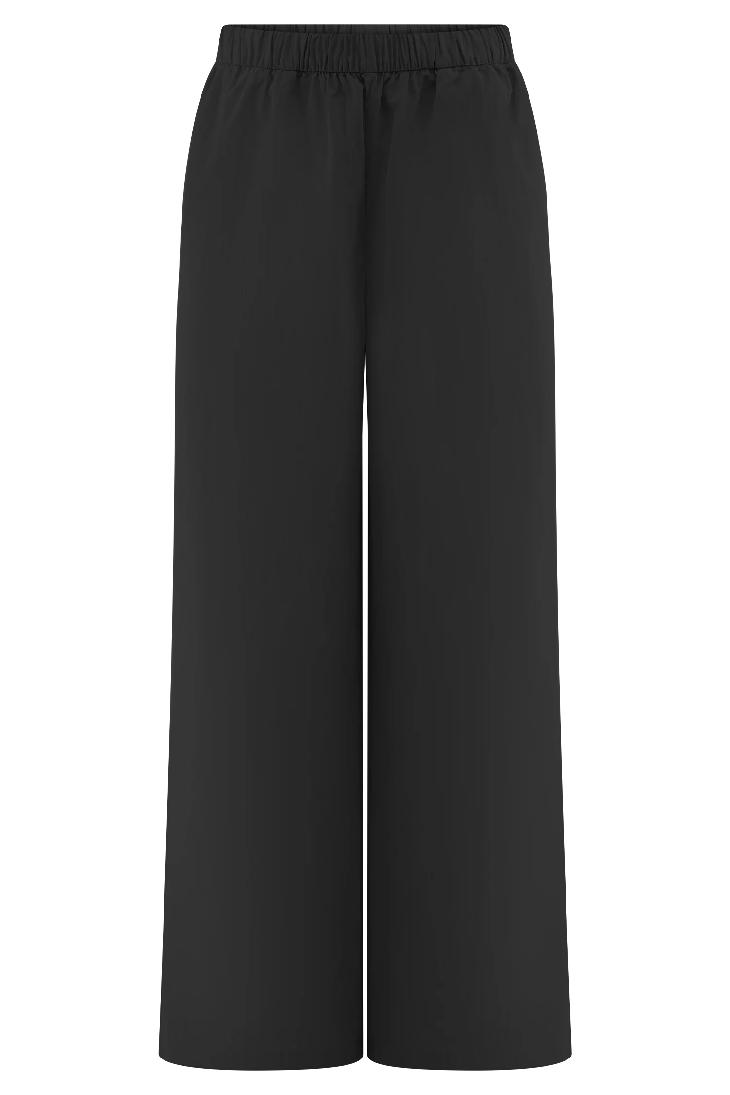 Campbell Cotton Wide Leg Pants - Black - Image 9
