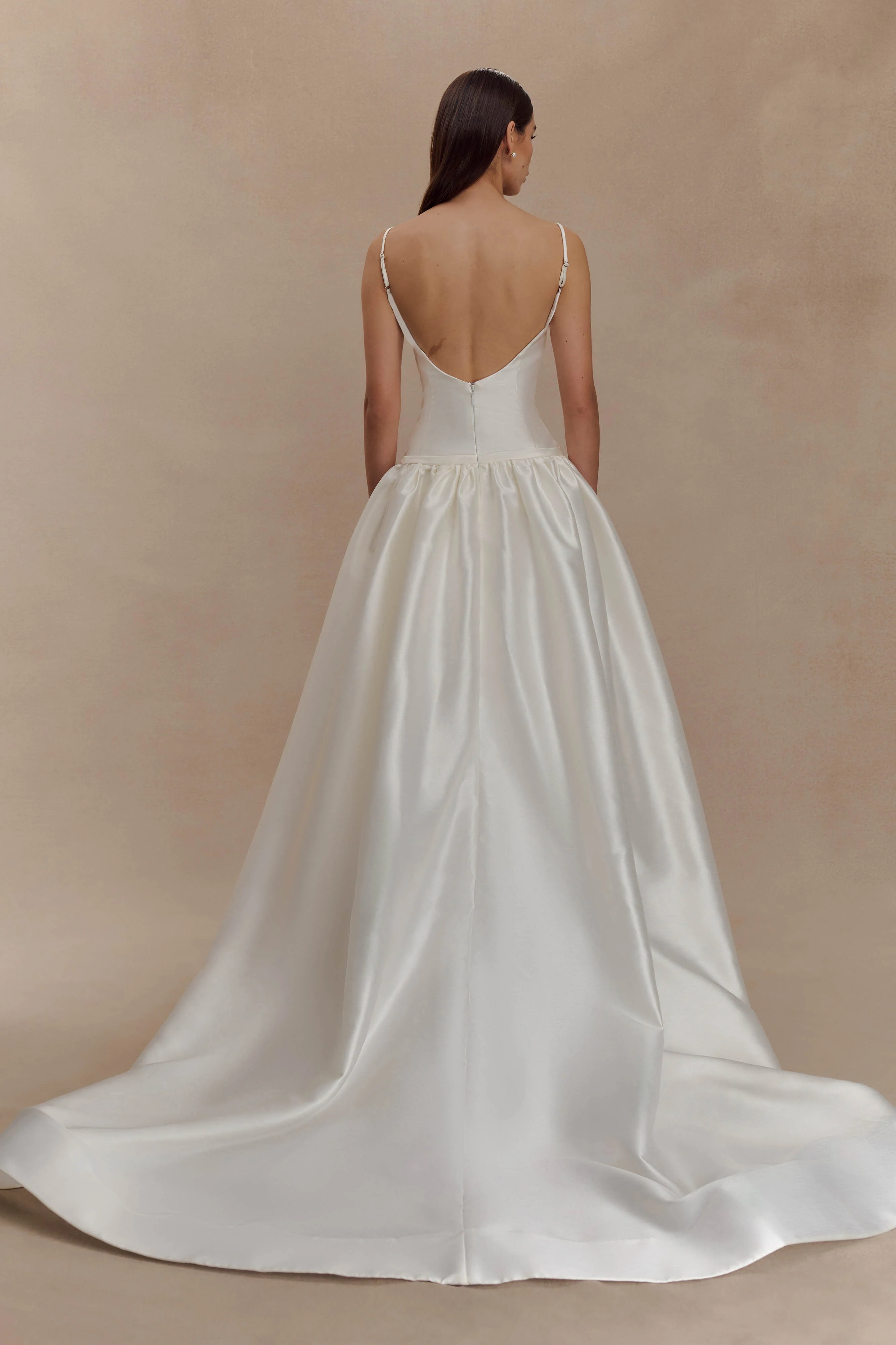 Carol Taffeta Maxi Gown - Ivory - Image 5