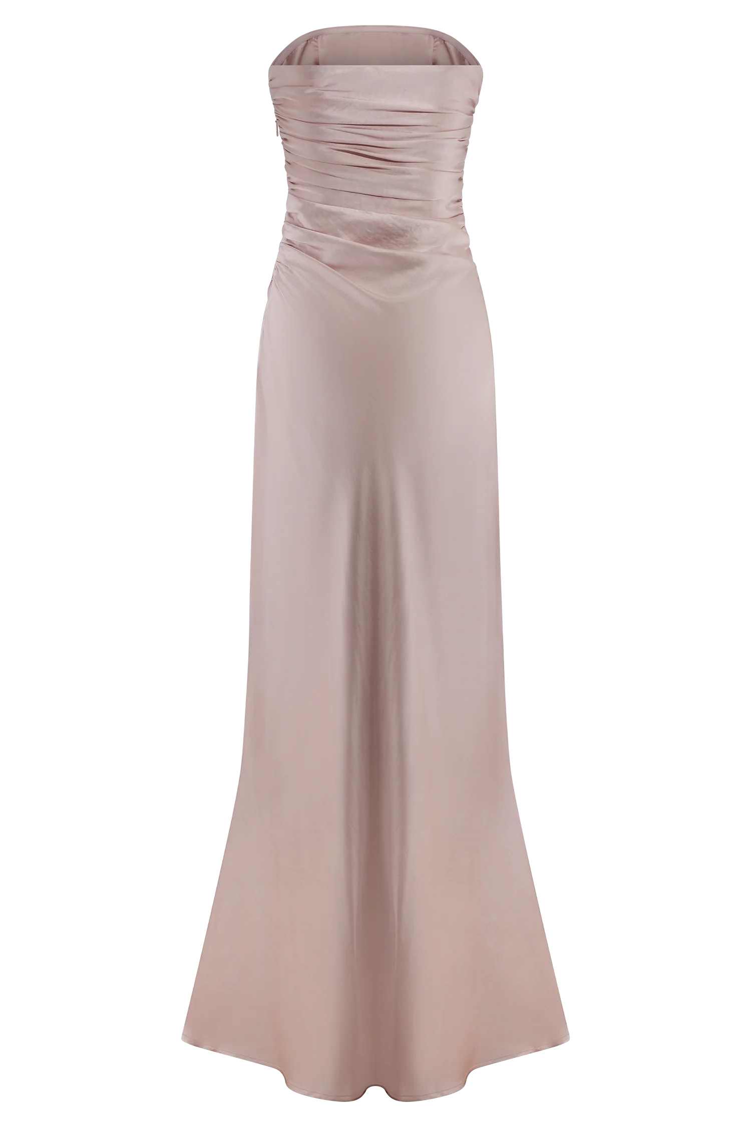 Cedar Strapless Satin Maxi Dress - Soft Pink - Image 13