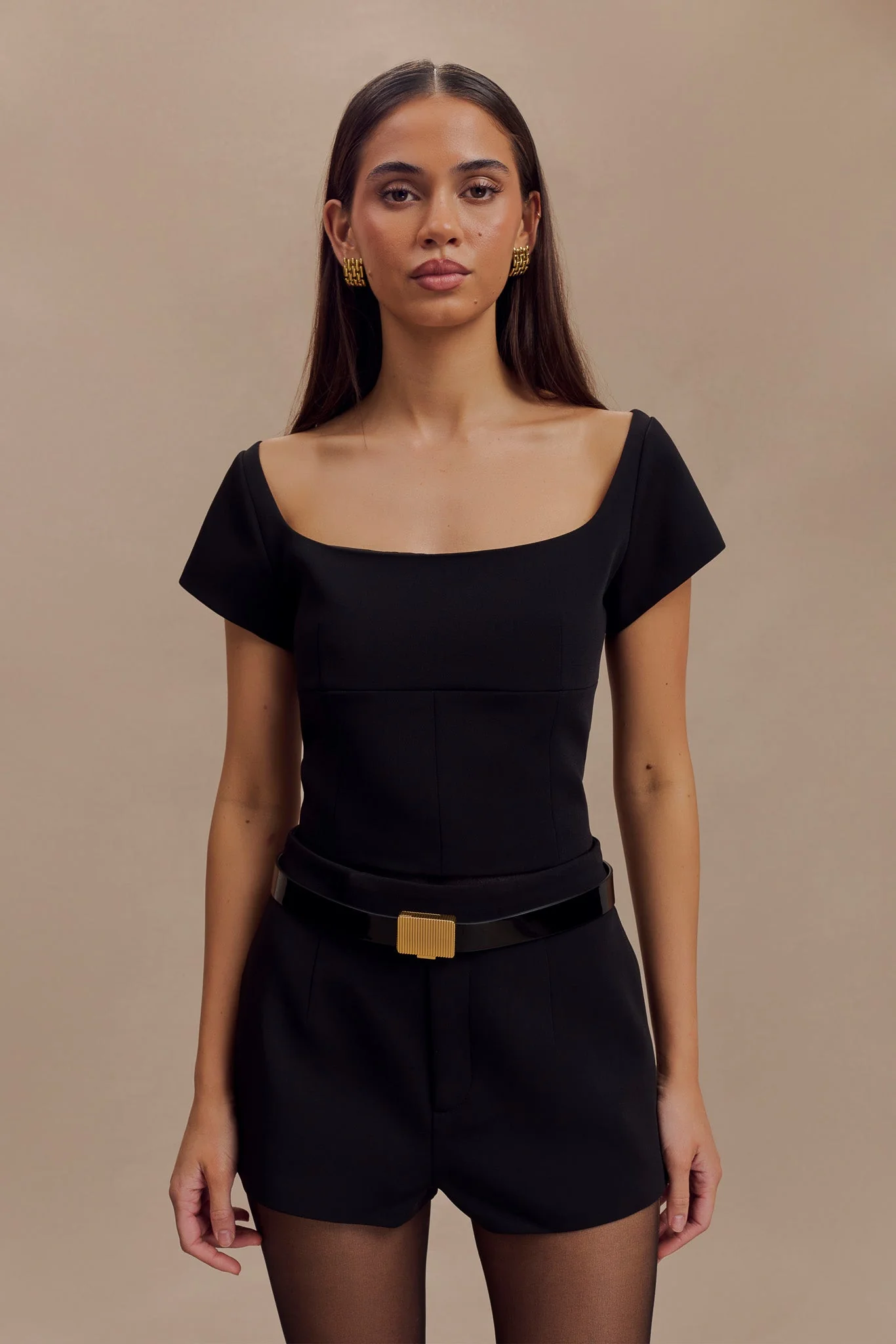 Celeste Hot Pant Short - Black - Image 3