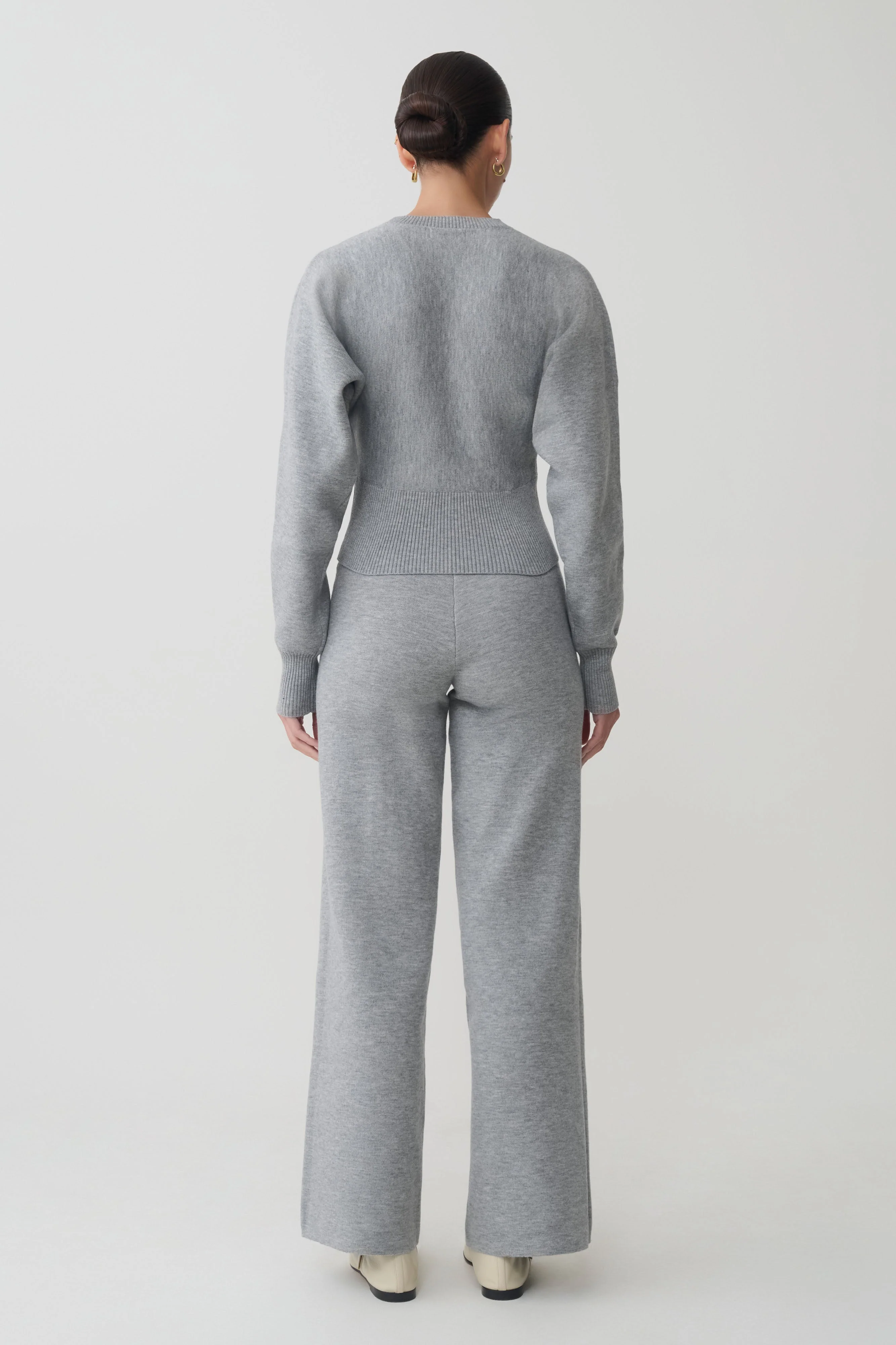 Ciaralee Cinched Waist Jumper - Grey Marle - Image 5
