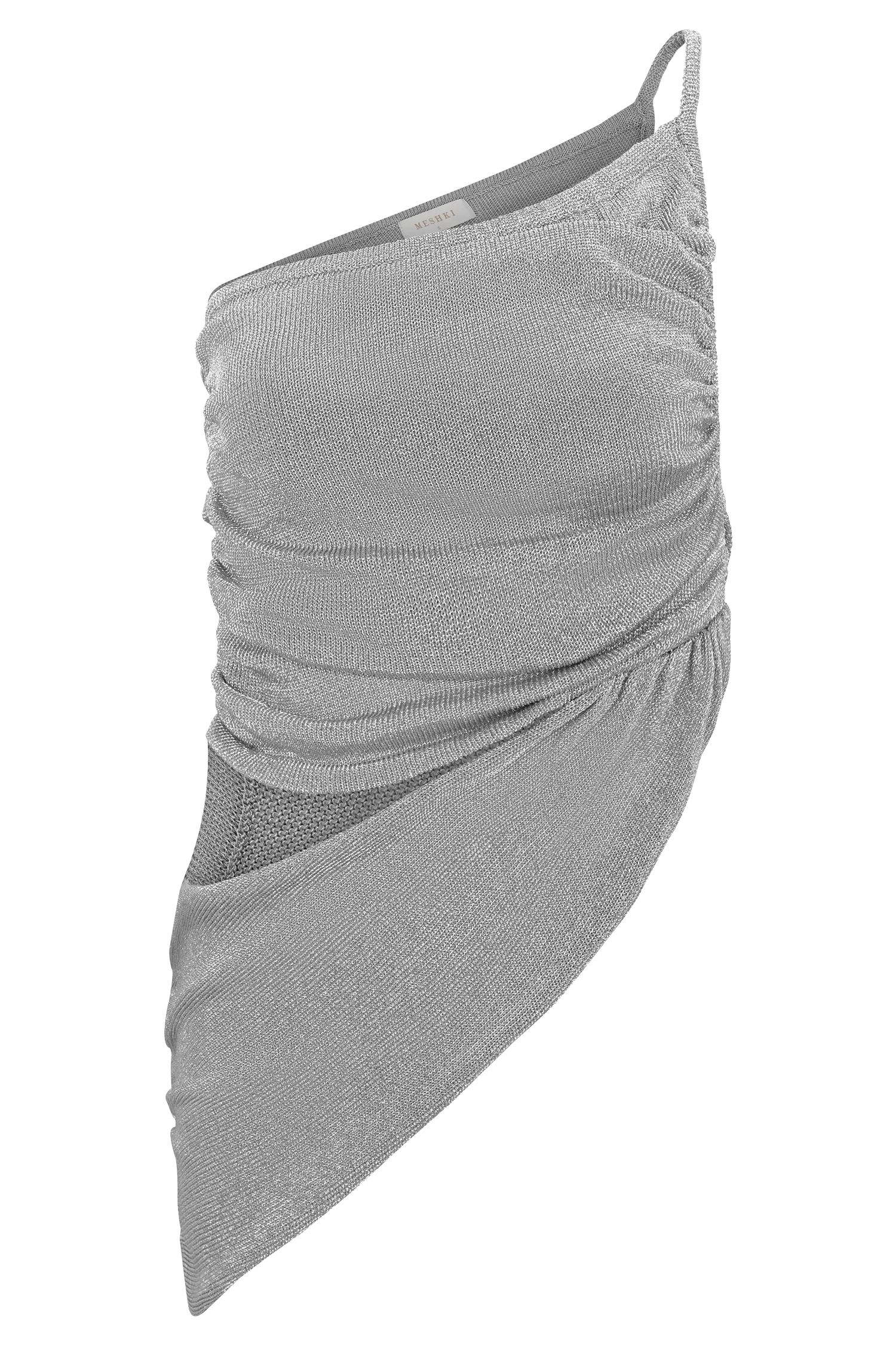 Corah Lurex Drape Knit Top - Silver - Image 11