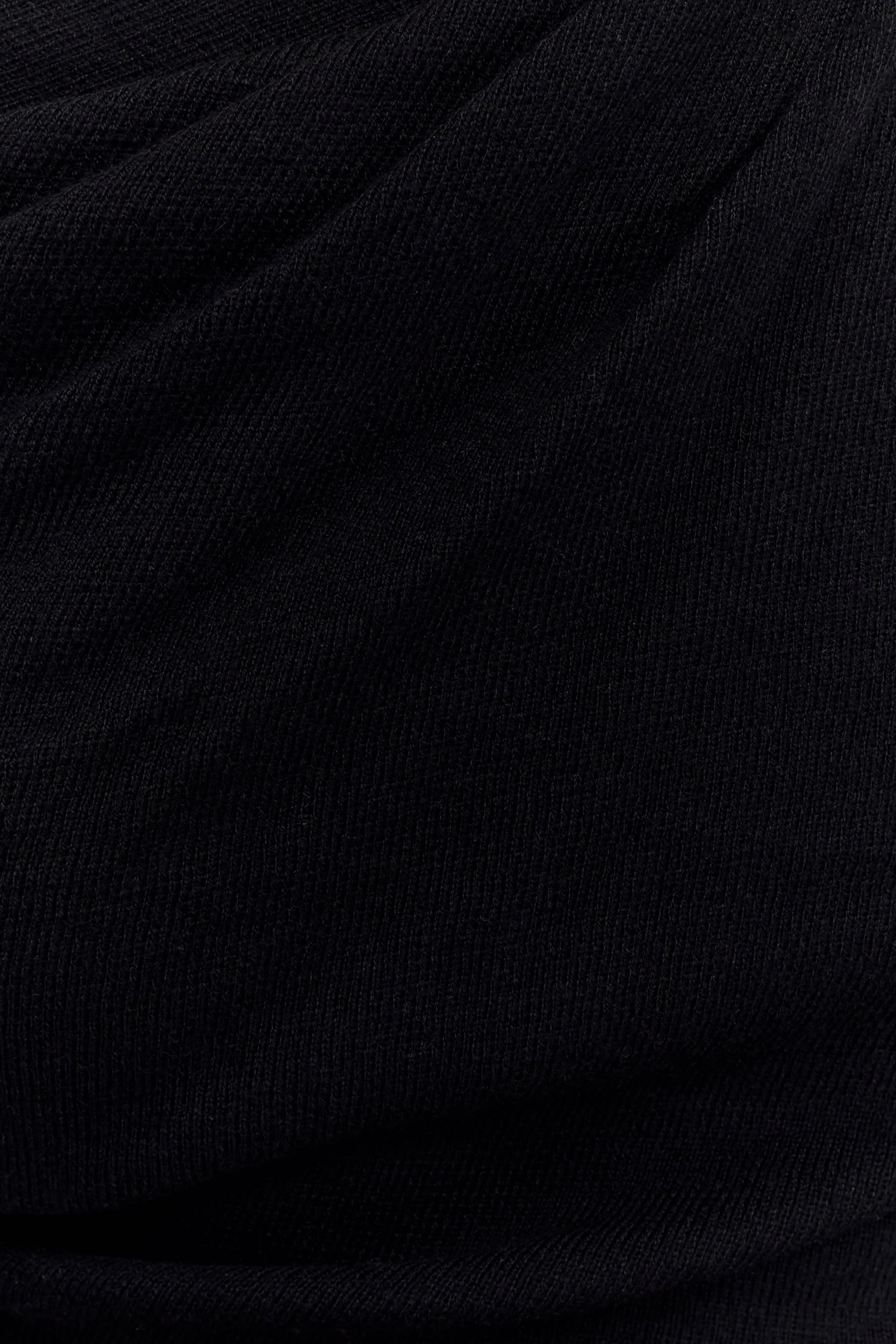 Culver Draped Twist Knit Top - Black - Image 5