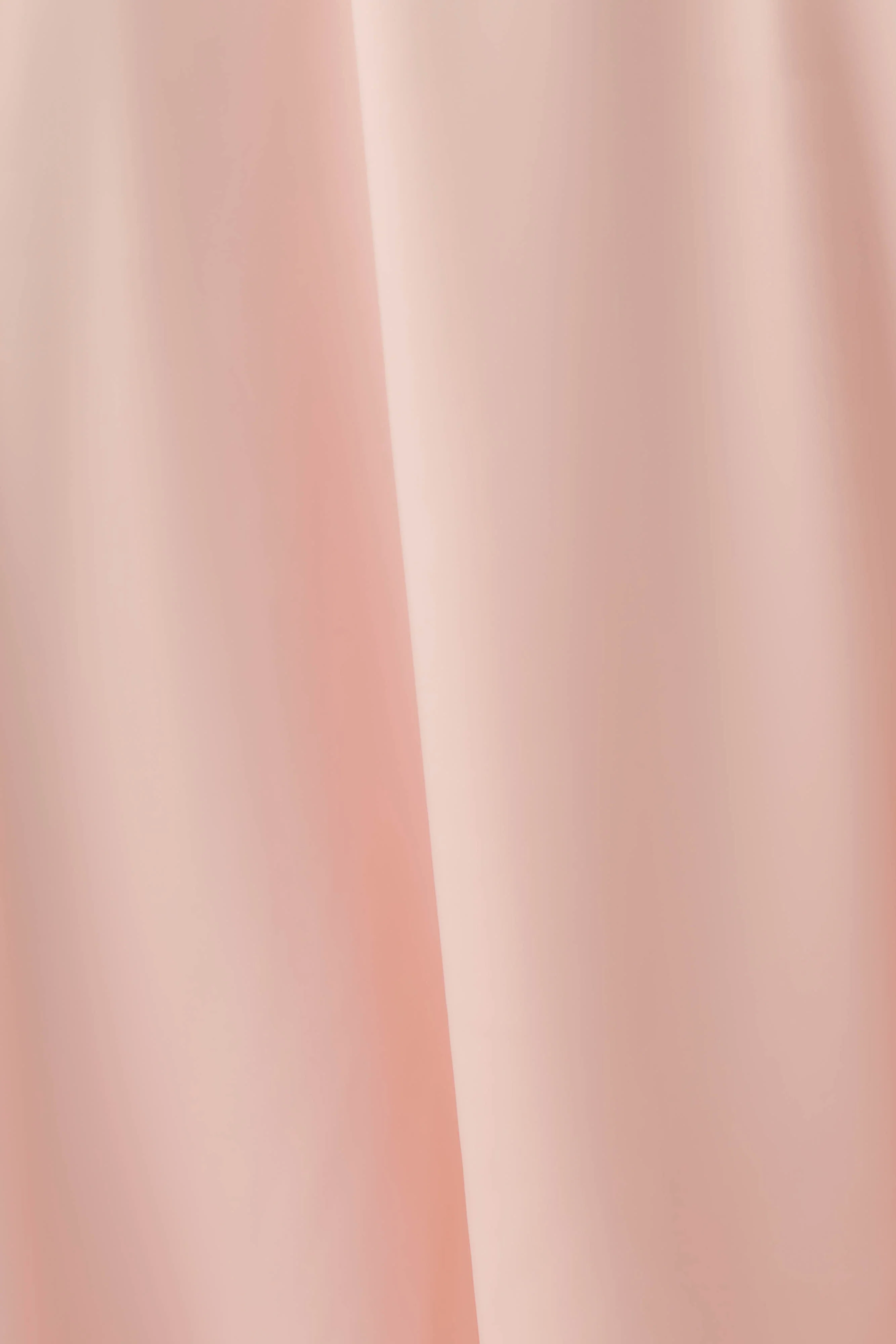 Cyra Plunge Satin Midi Dress - Peach - Image 6