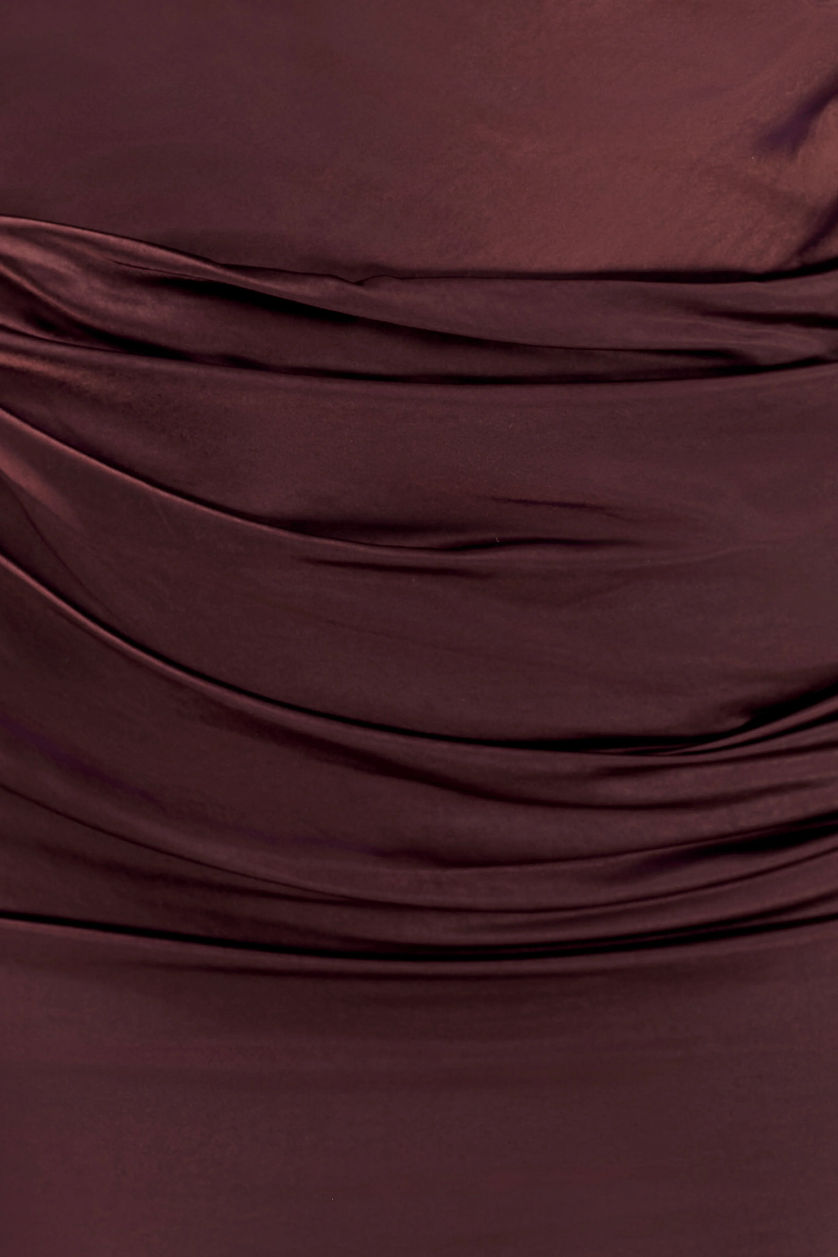 Dalia Off Shoulder Satin Maxi Dress - Dark Chocolate - Image 12