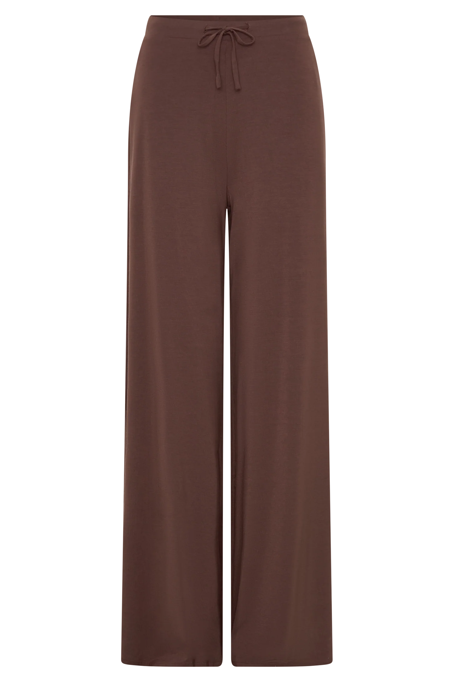Dewi Wide Leg Modal Pants - Chocolate - Image 10