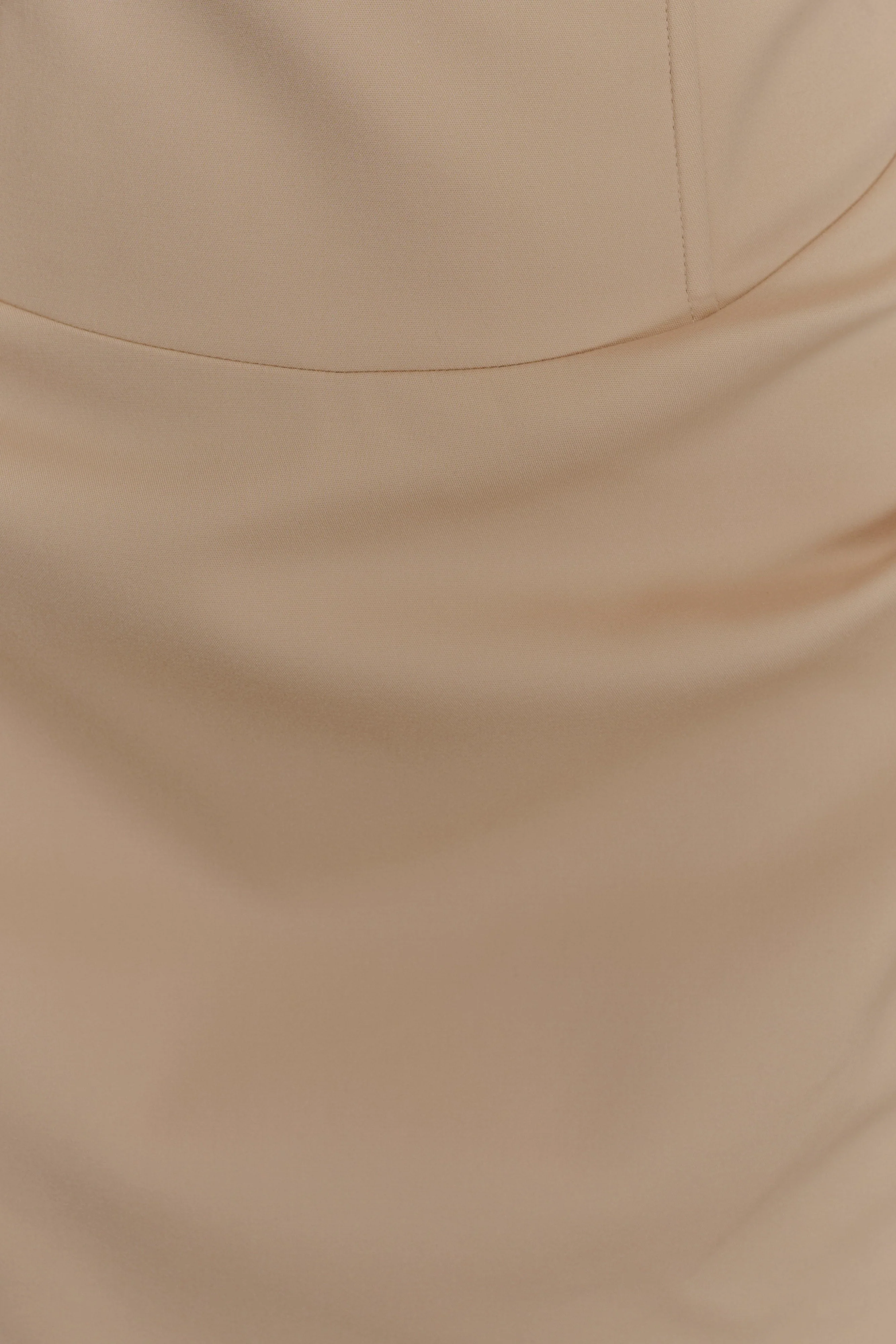 Doris Sleeveless Mini Dress - Camel - Image 7