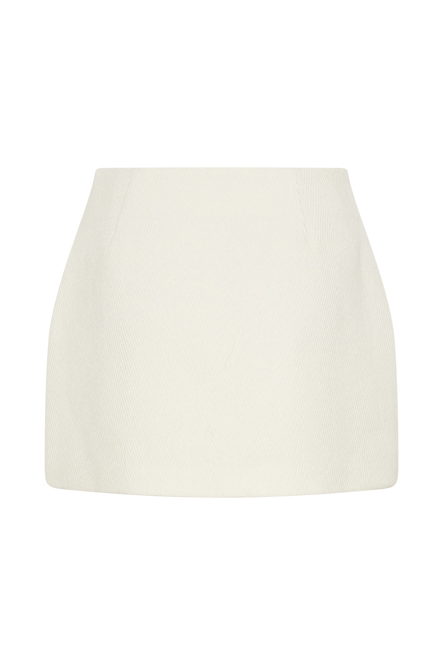 Elara Suiting Mini Skirt - Ivory - Image 11
