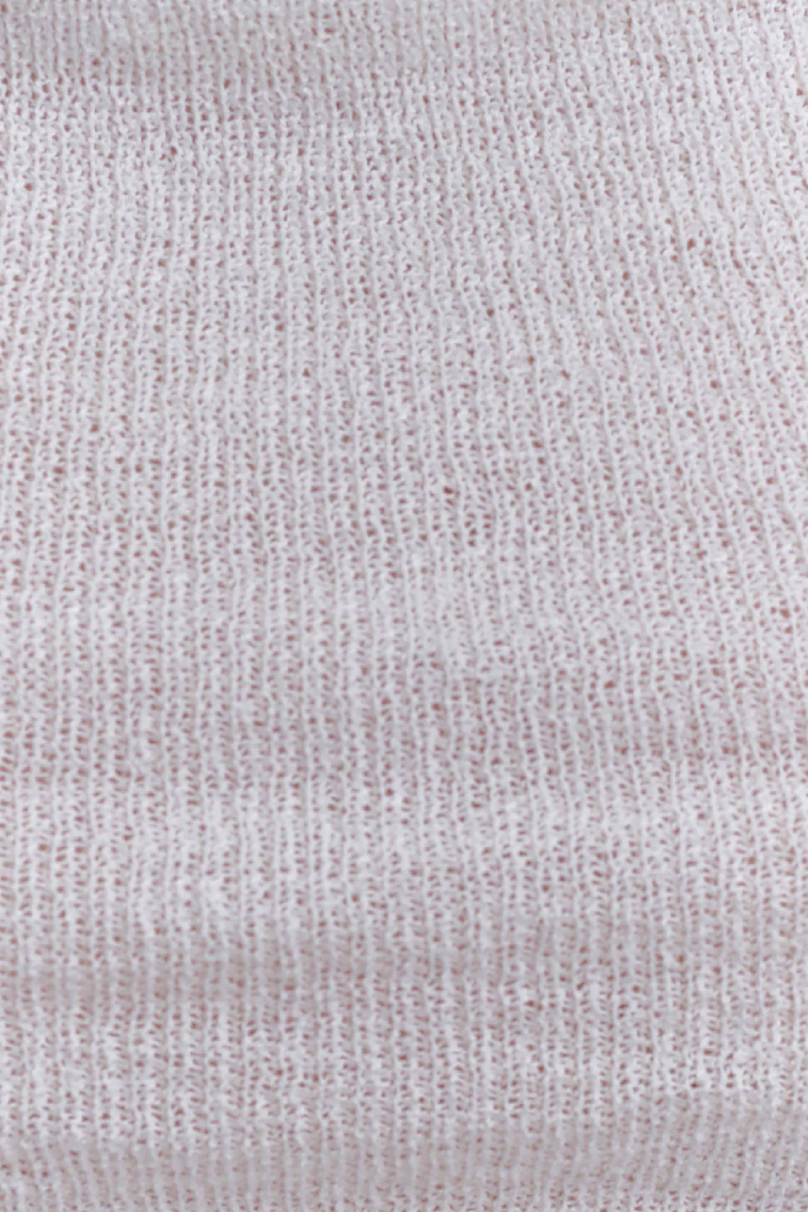 Elowen Knit Cowl Long Sleeve Top - White - Image 6