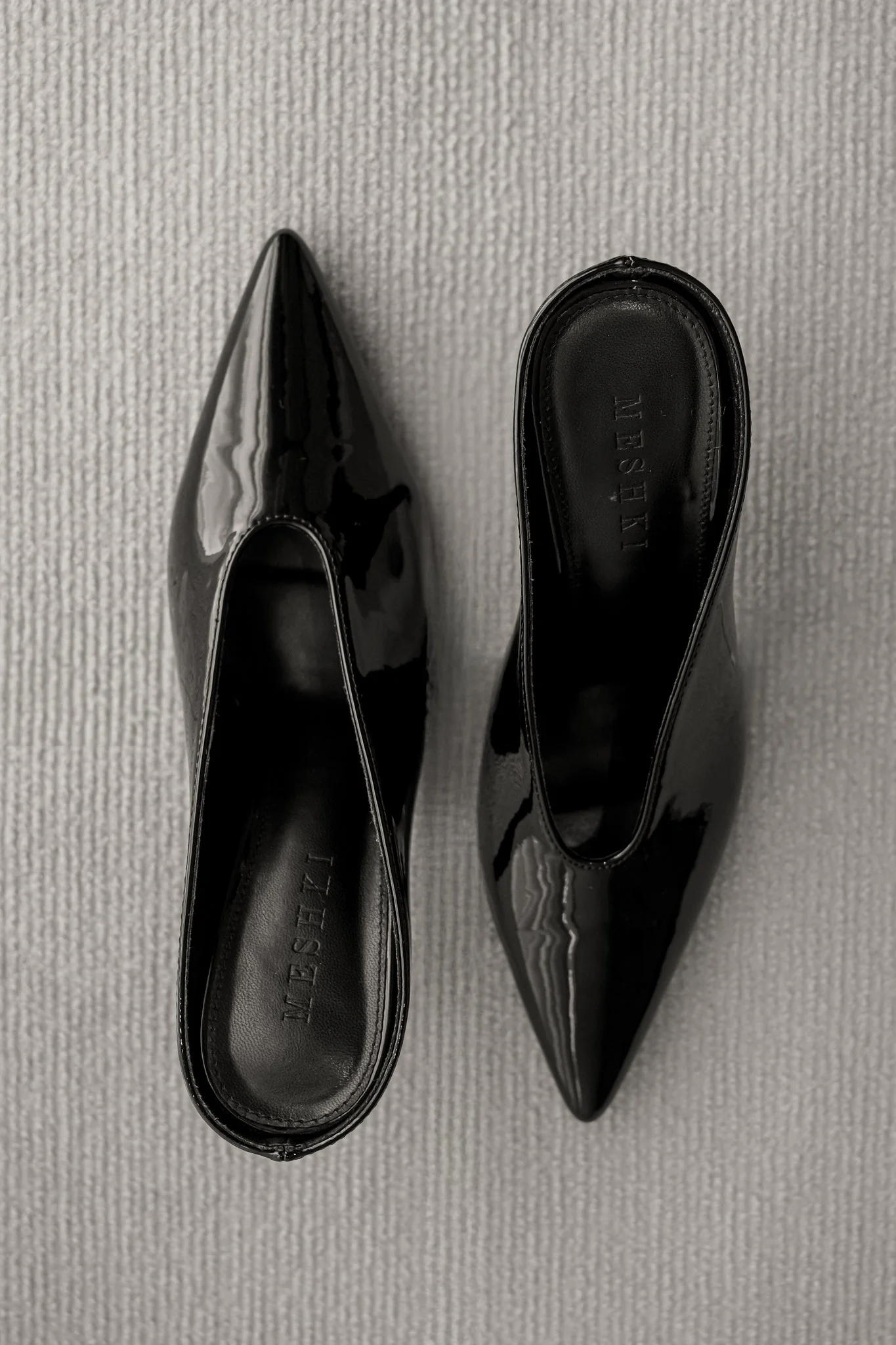 Emerson Patent Faux Leather Point Heel - Black - Image 7