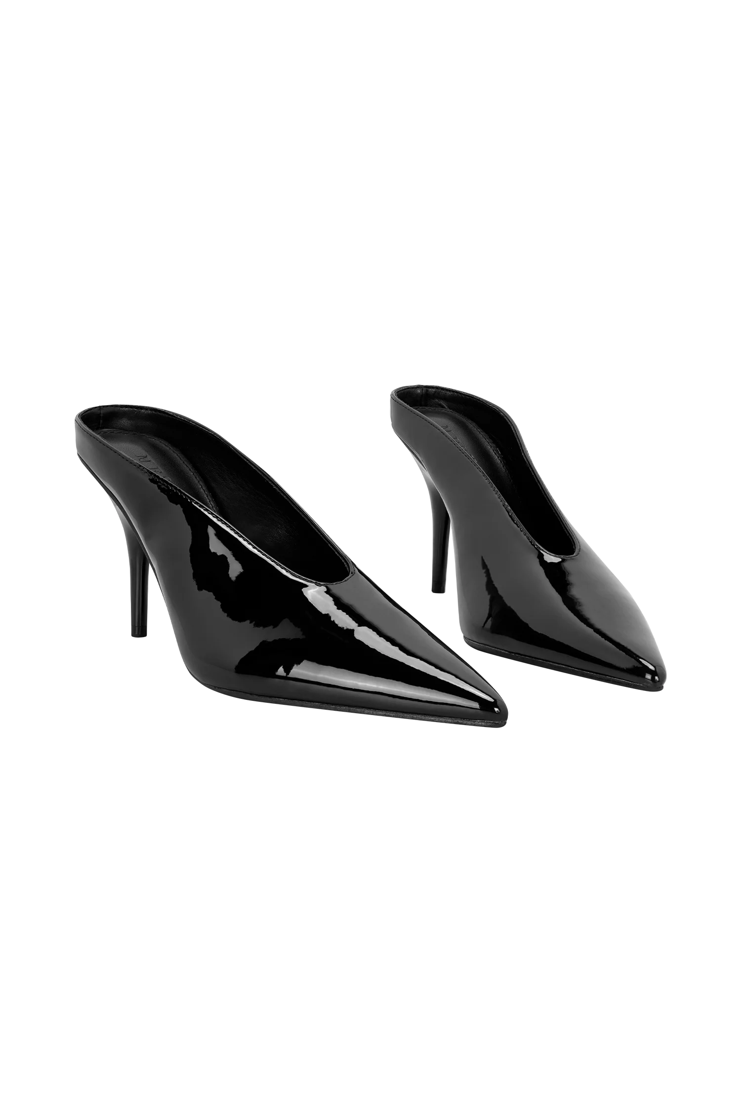 Emerson Patent Faux Leather Point Heel - Black - Image 9