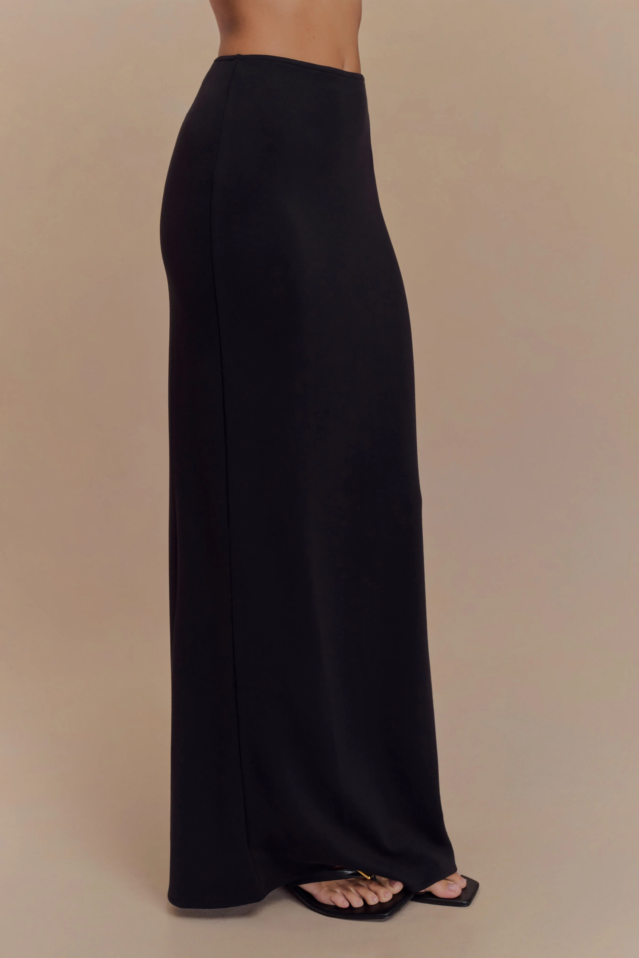 Eris Scuba Jersey Maxi Skirt - Black - Image 6