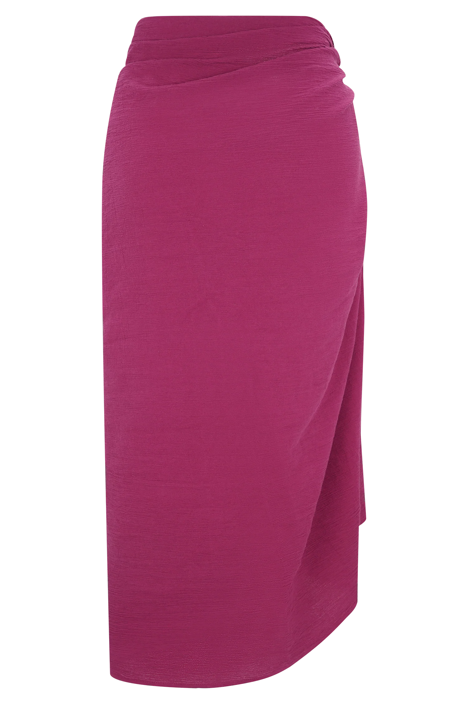 Evie Cotton Sarong - Wine - Image 6