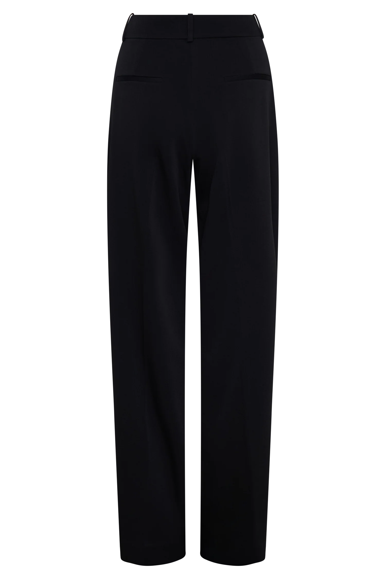 Fatima Satin Straight Leg Pant - Black - Image 8