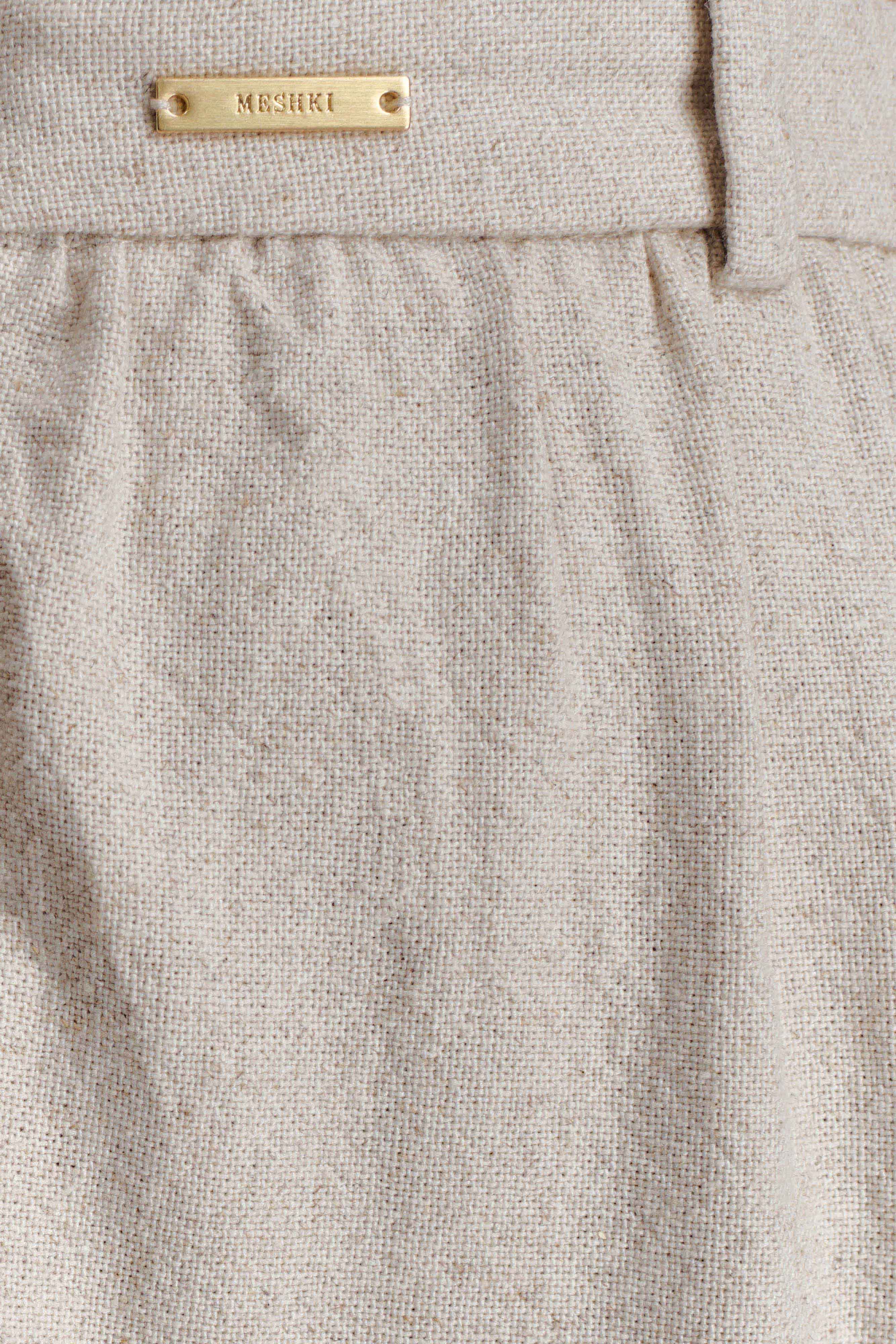 Gabby Straight Leg Linen Pants - Natural - Image 9