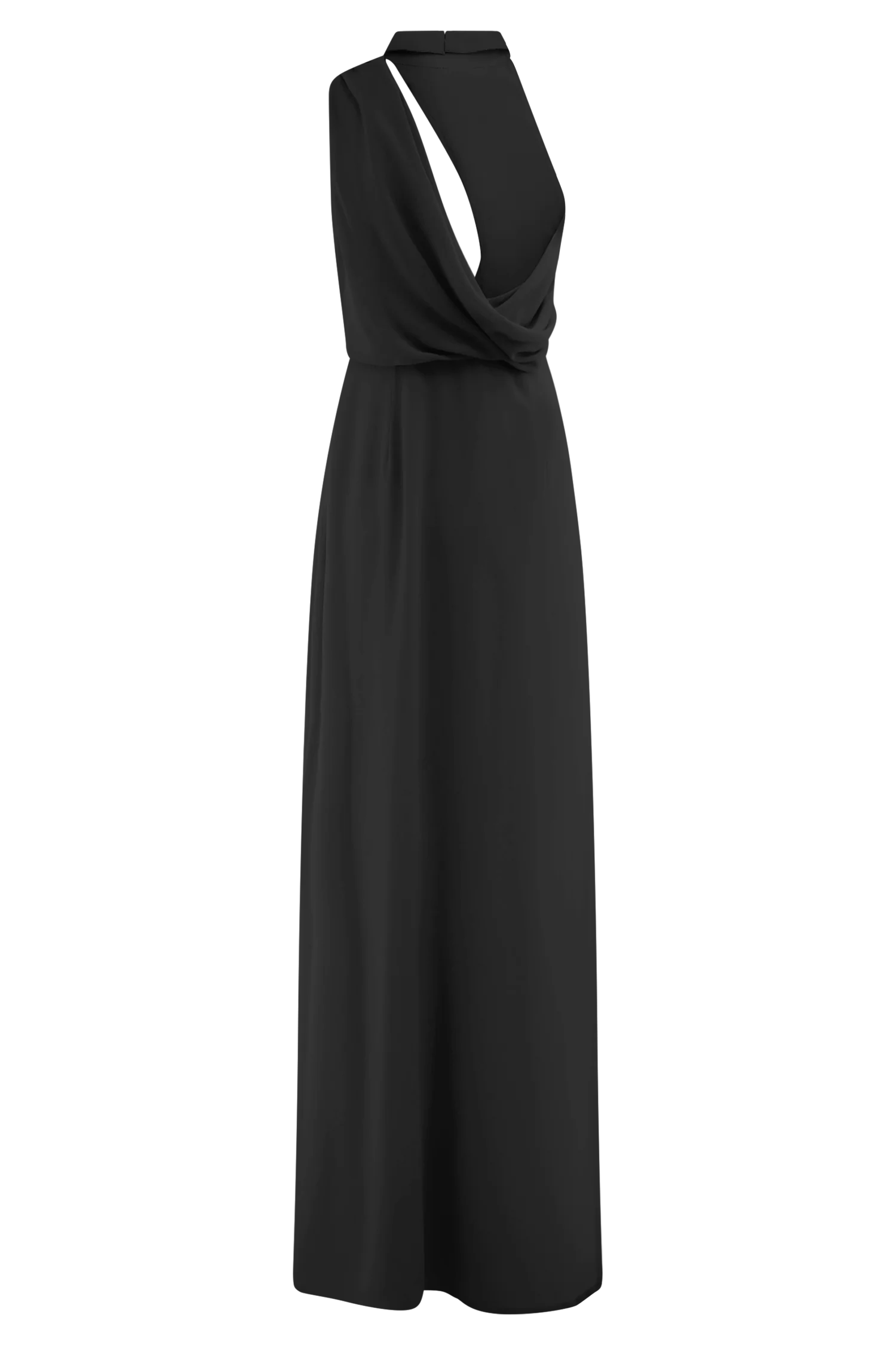Galia Cowl Neck Maxi Dress - Black - Image 6