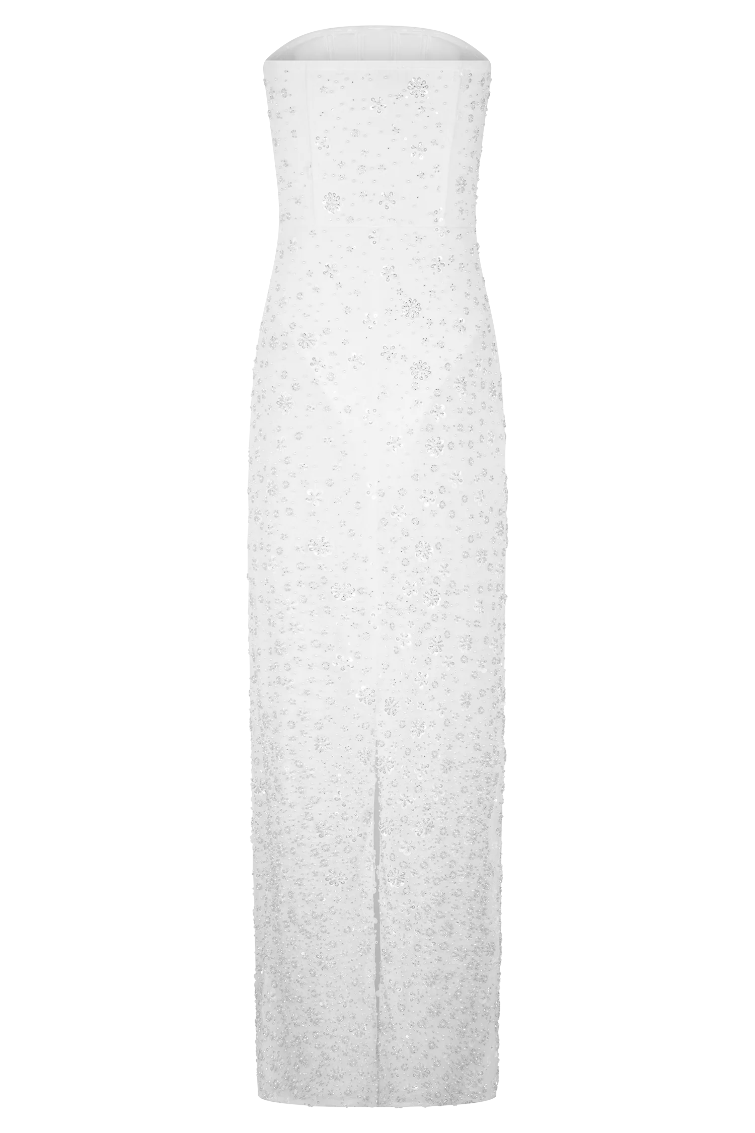 Gemma Strapless Embellished Maxi Dress - Ivory - Image 10