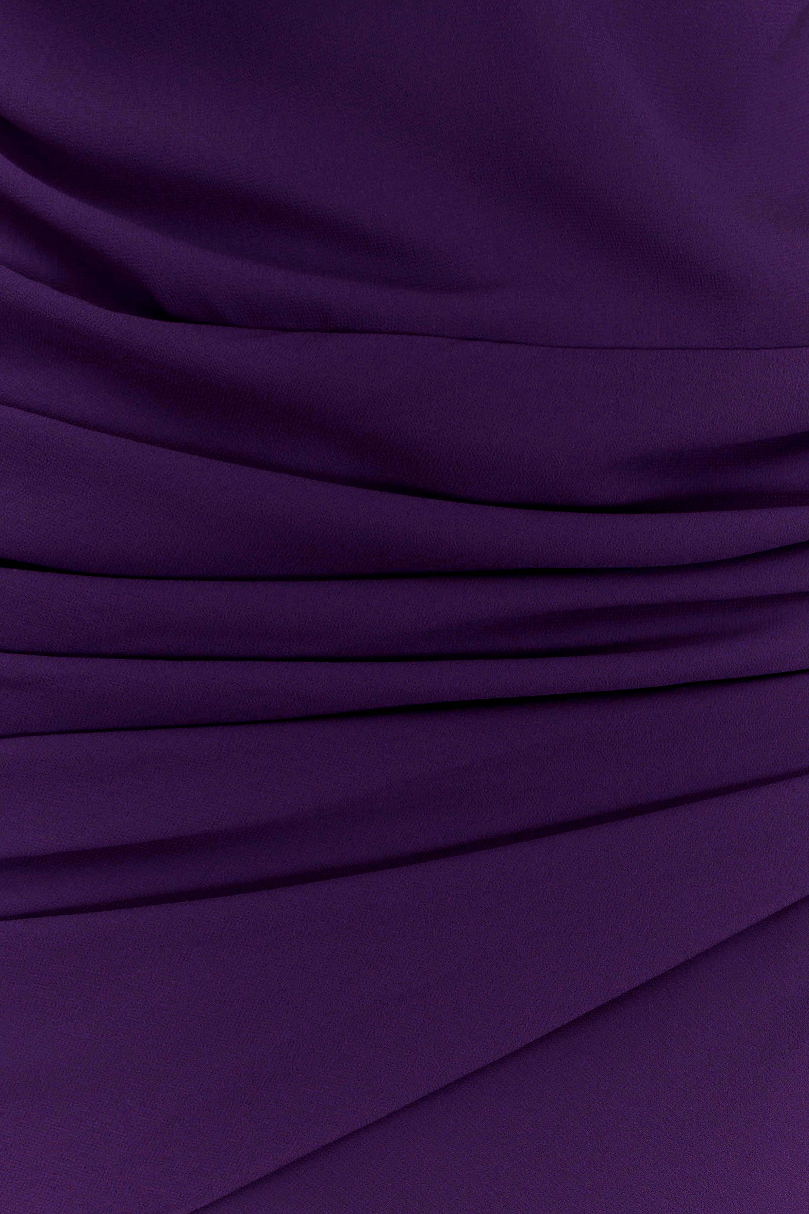 Giulia Chiffon Draped Maxi Dress - Purple - Image 5
