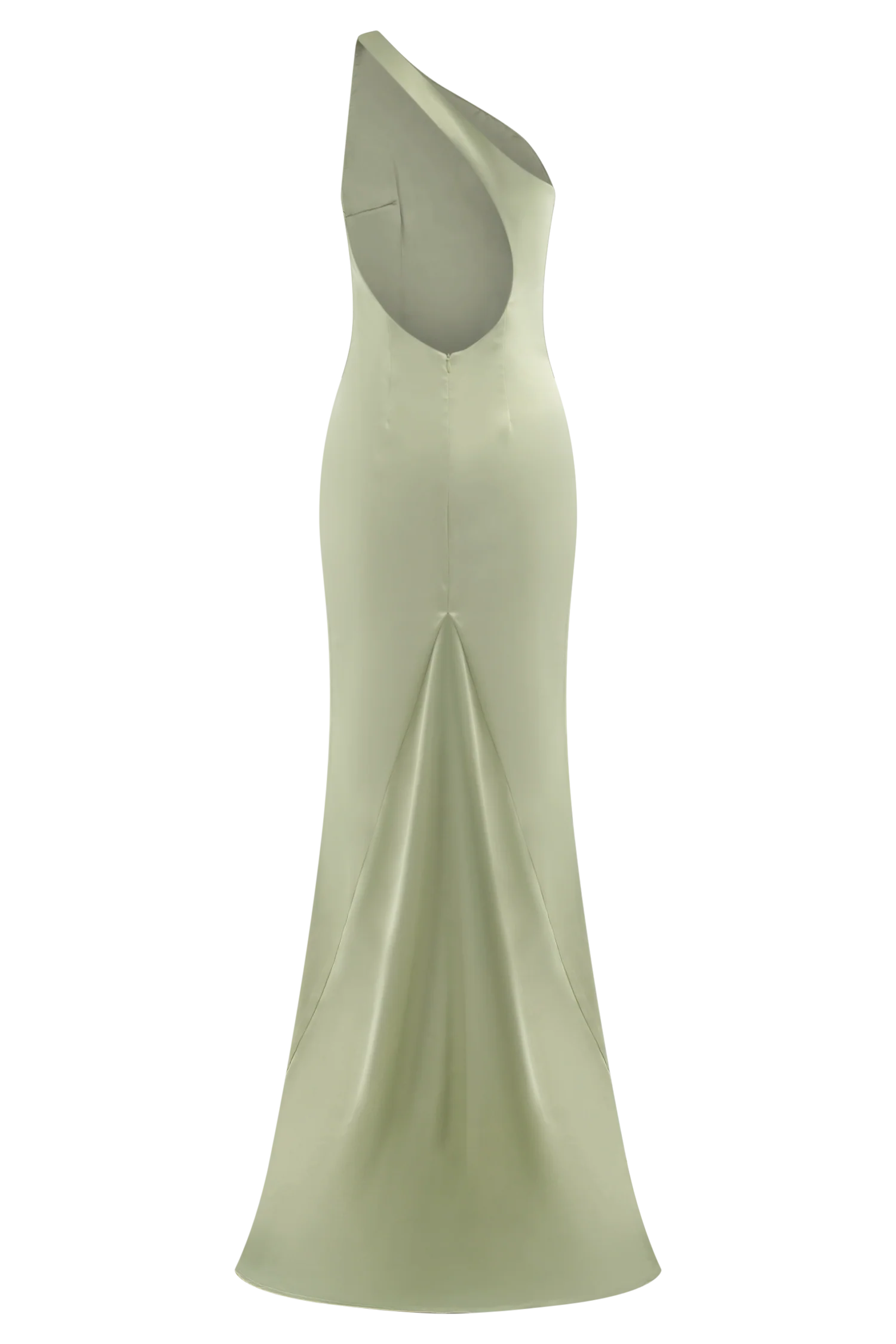 Harper One Shoulder Gown - Sage - Image 7
