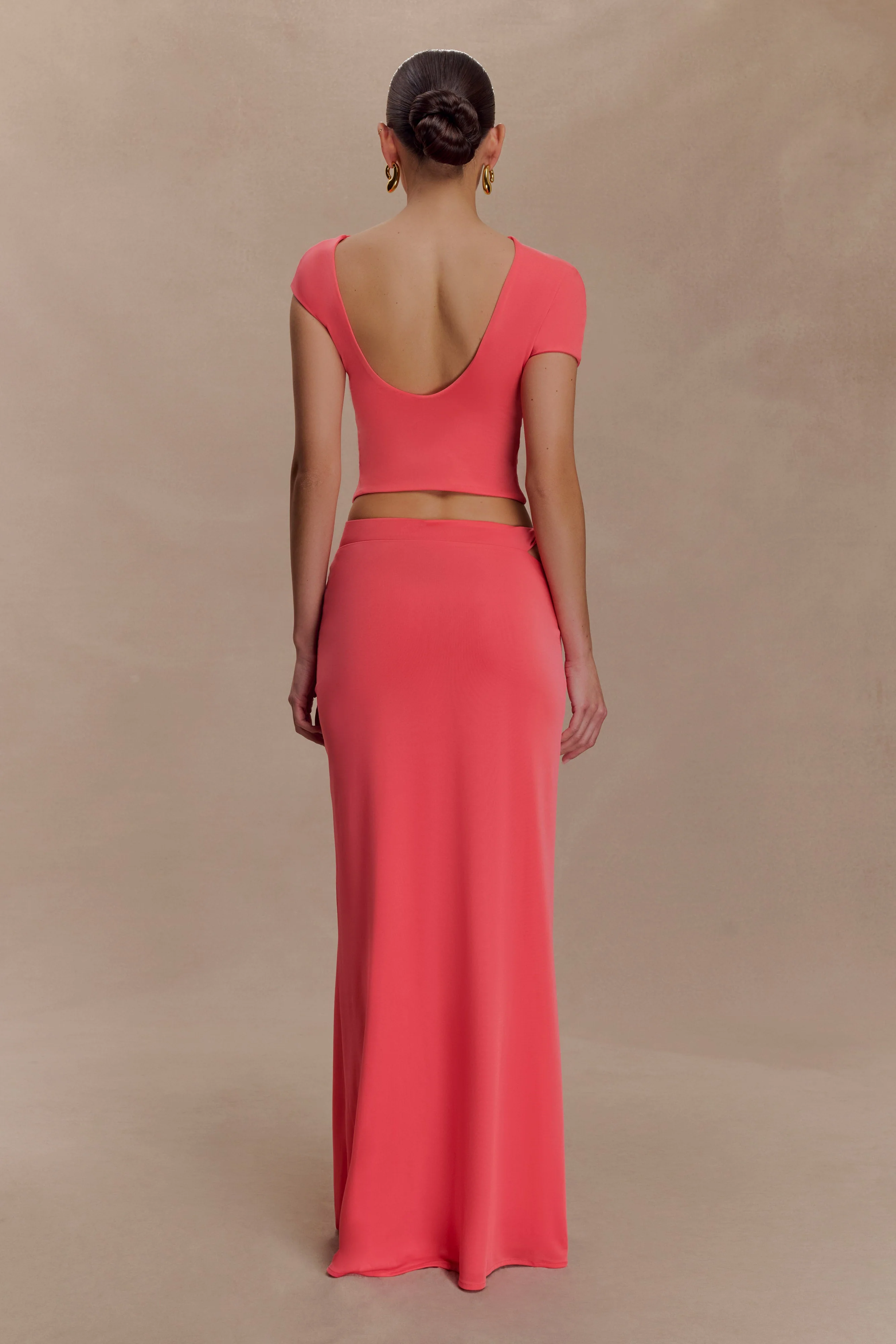 Haven Slinky Twist Top - Coral - Image 5
