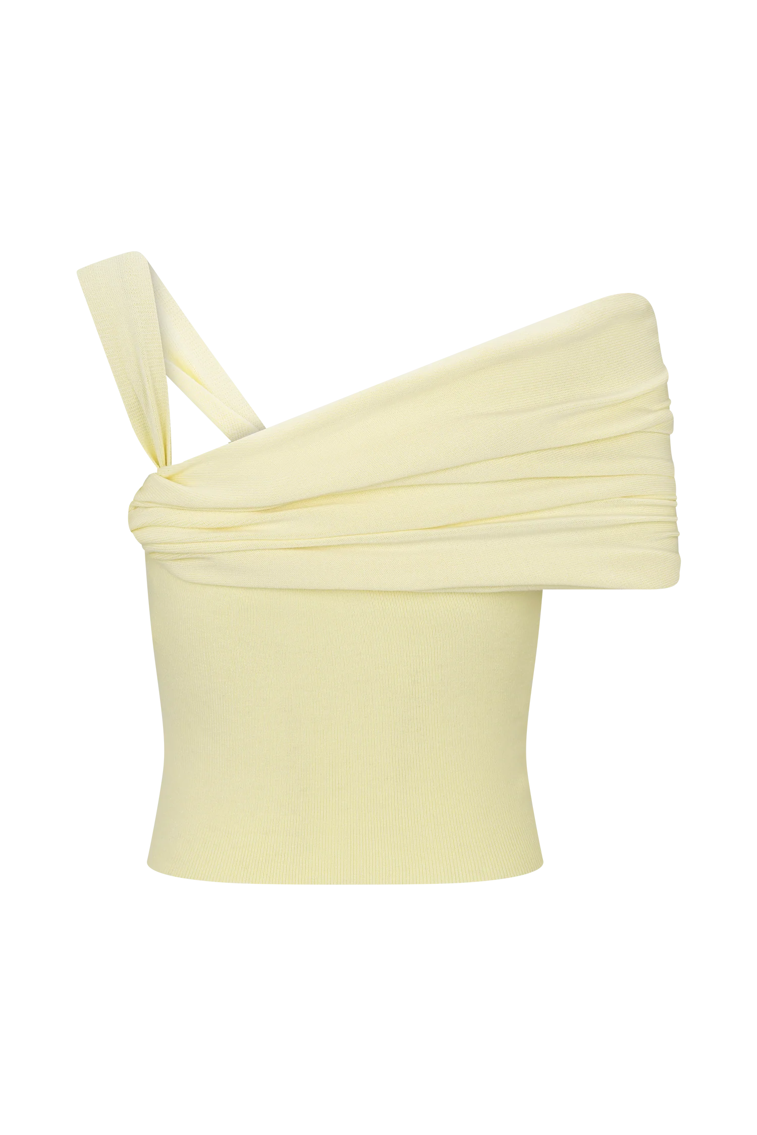 Irene Gathered Knit Top - Lemon - Image 6
