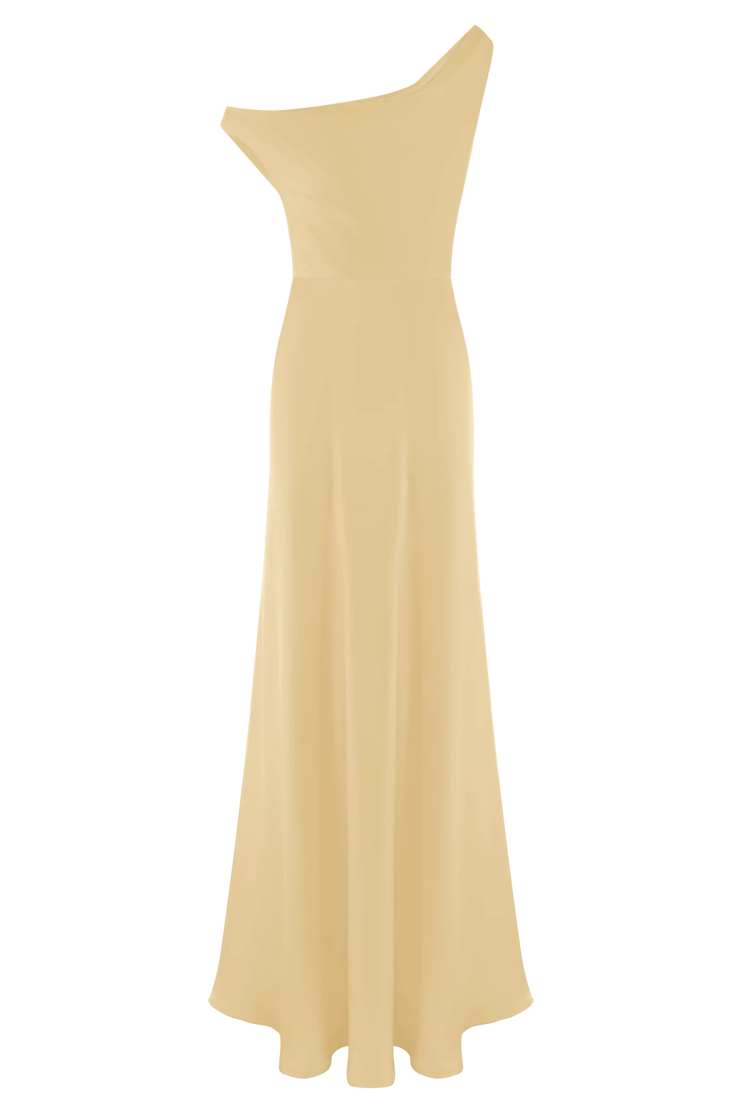 Jacinta One Shoulder Maxi Dress - Pastel Lemon - Image 13