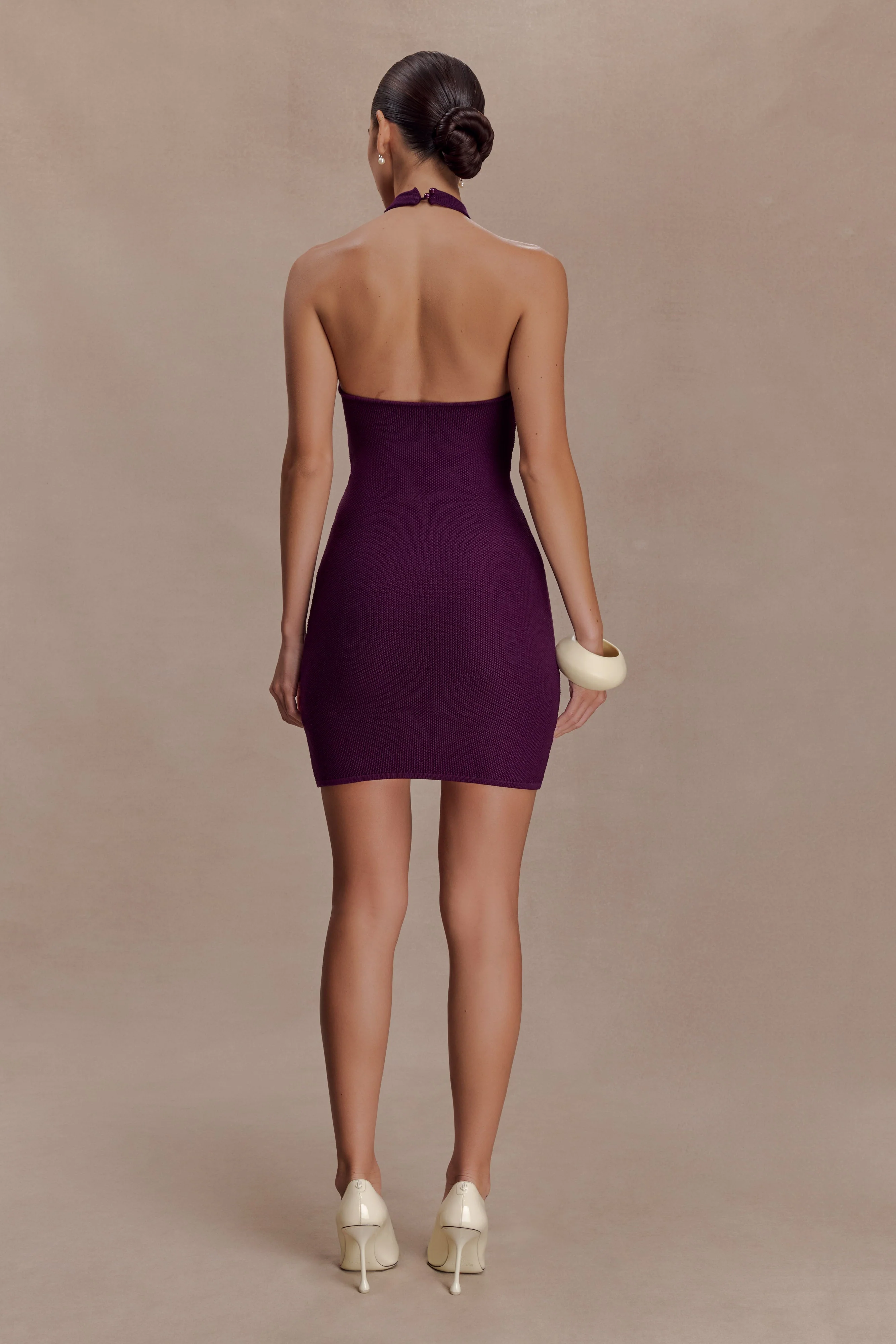 Jacky Tulip Mini Dress - Plum - Image 2