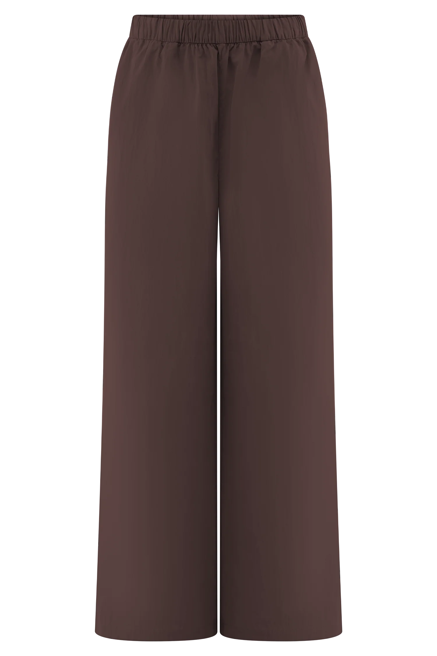 Janayia Cotton Wide Leg Pants - Dark Espresso - Image 9
