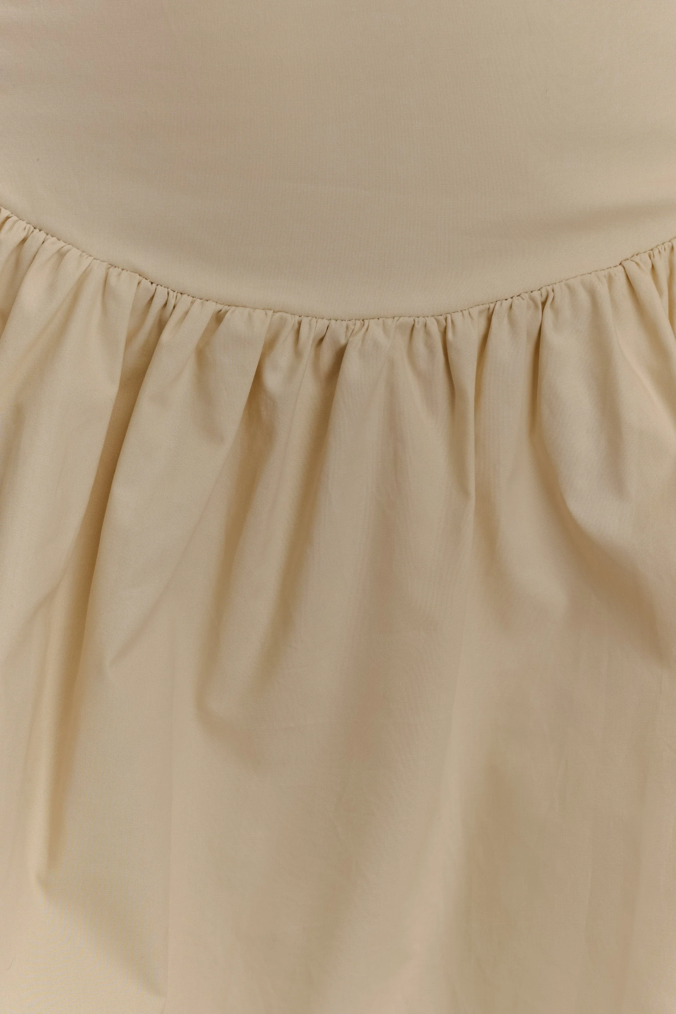 Janis Cotton Frill Mini Dress - Nude - Image 7