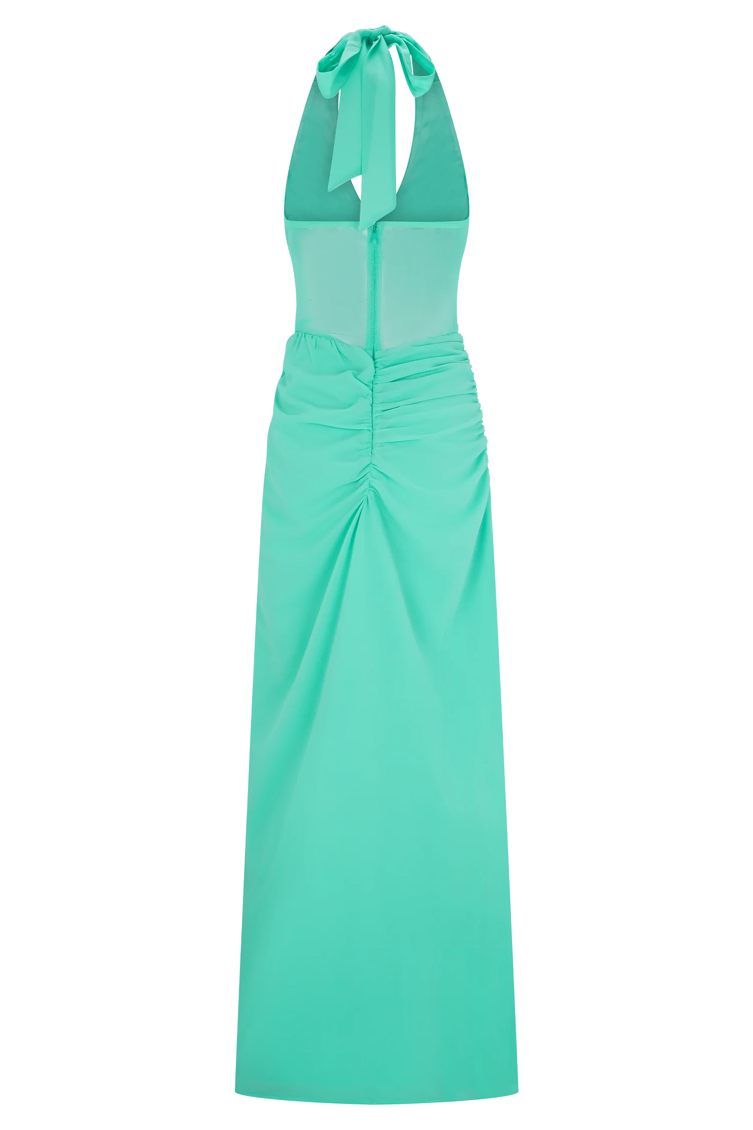 Jonna Chiffon And Mesh Maxi Dress - Lagoon - Image 6