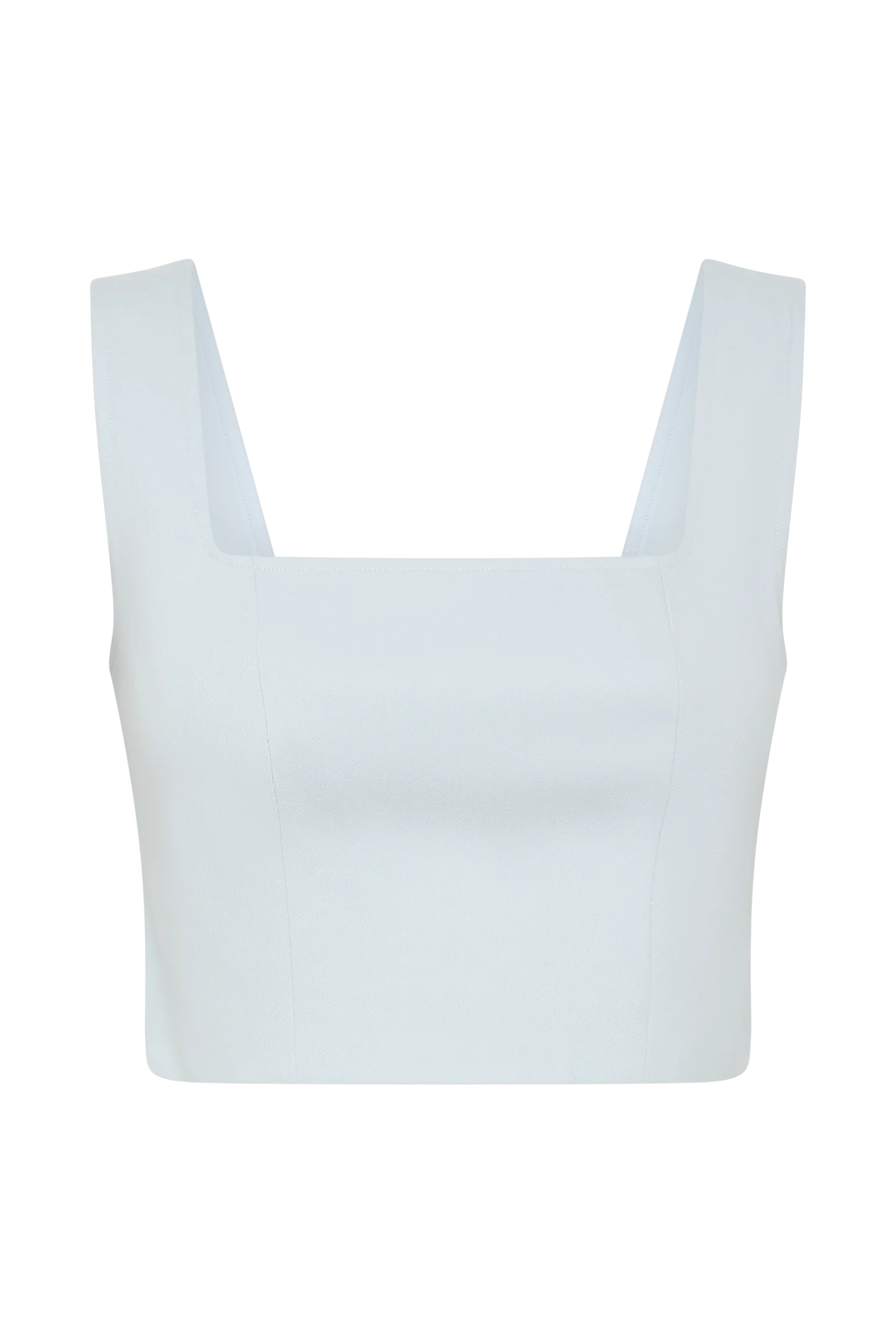 Josephine Crop Top With Open Back - Ice Blue - Image 9